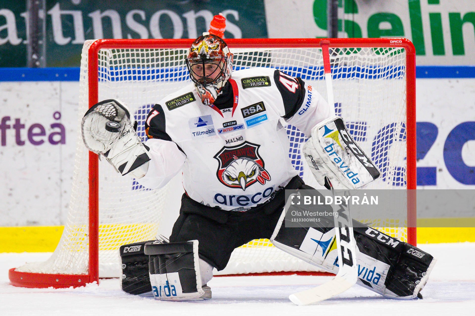 Malmö Redhawks målvakt Cristopher Nilstorp