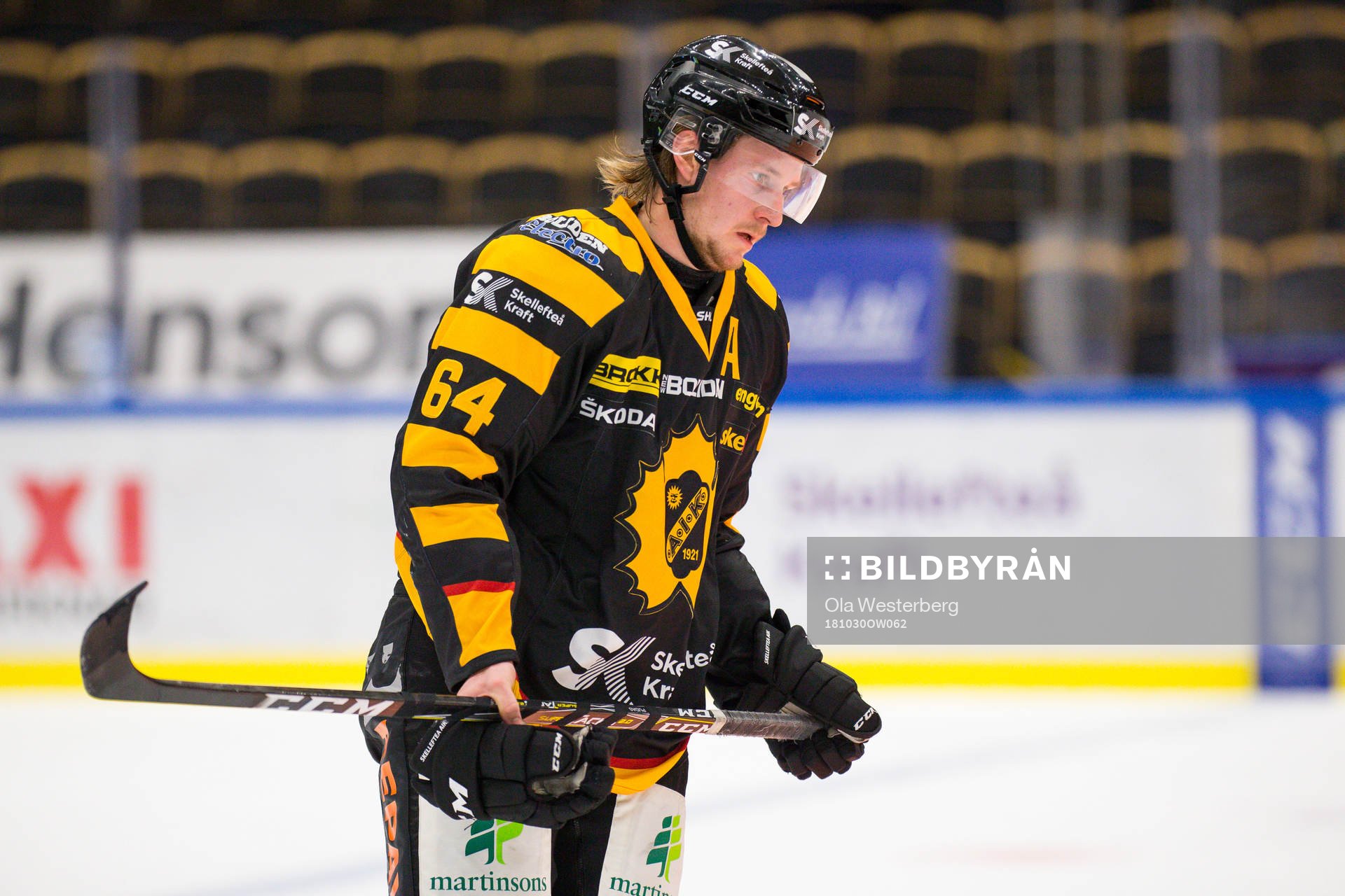 Skellefteås Jonathan Pudas  deppar