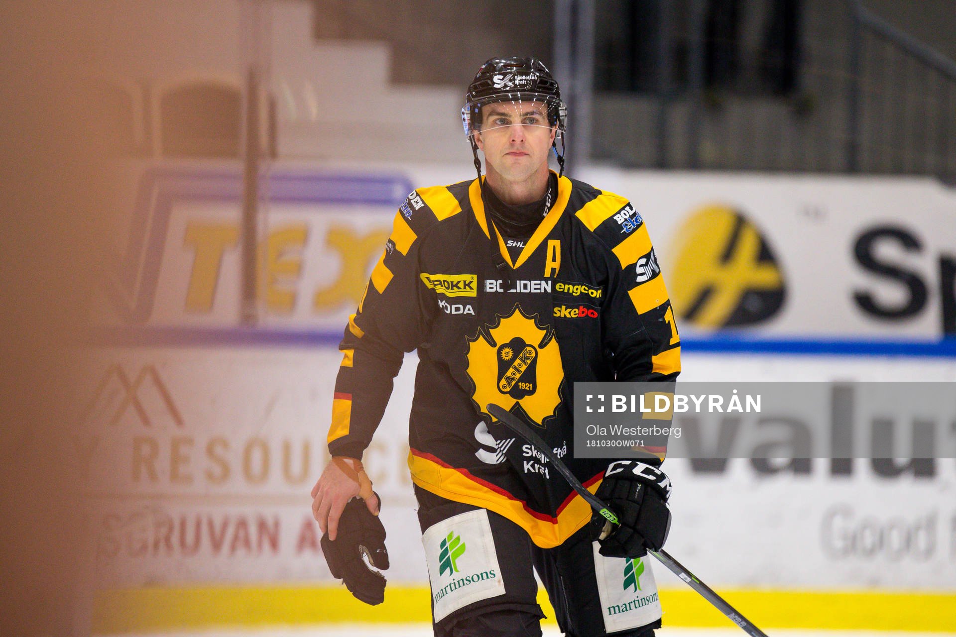 Skellefteås Joakim Lindström  deppar