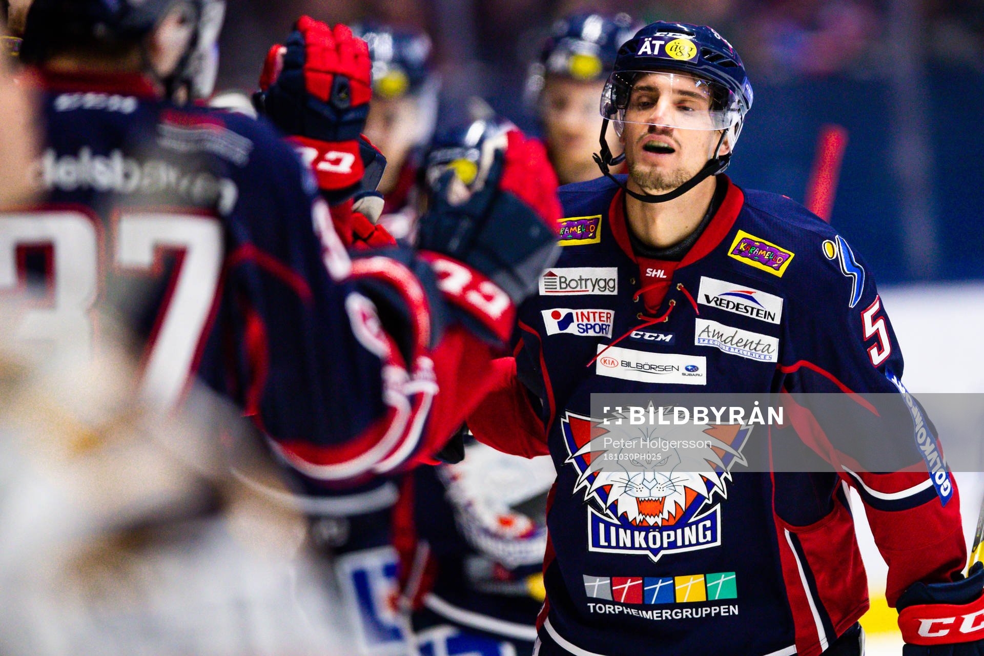 Linköpings Mattias Bäckman jublar
