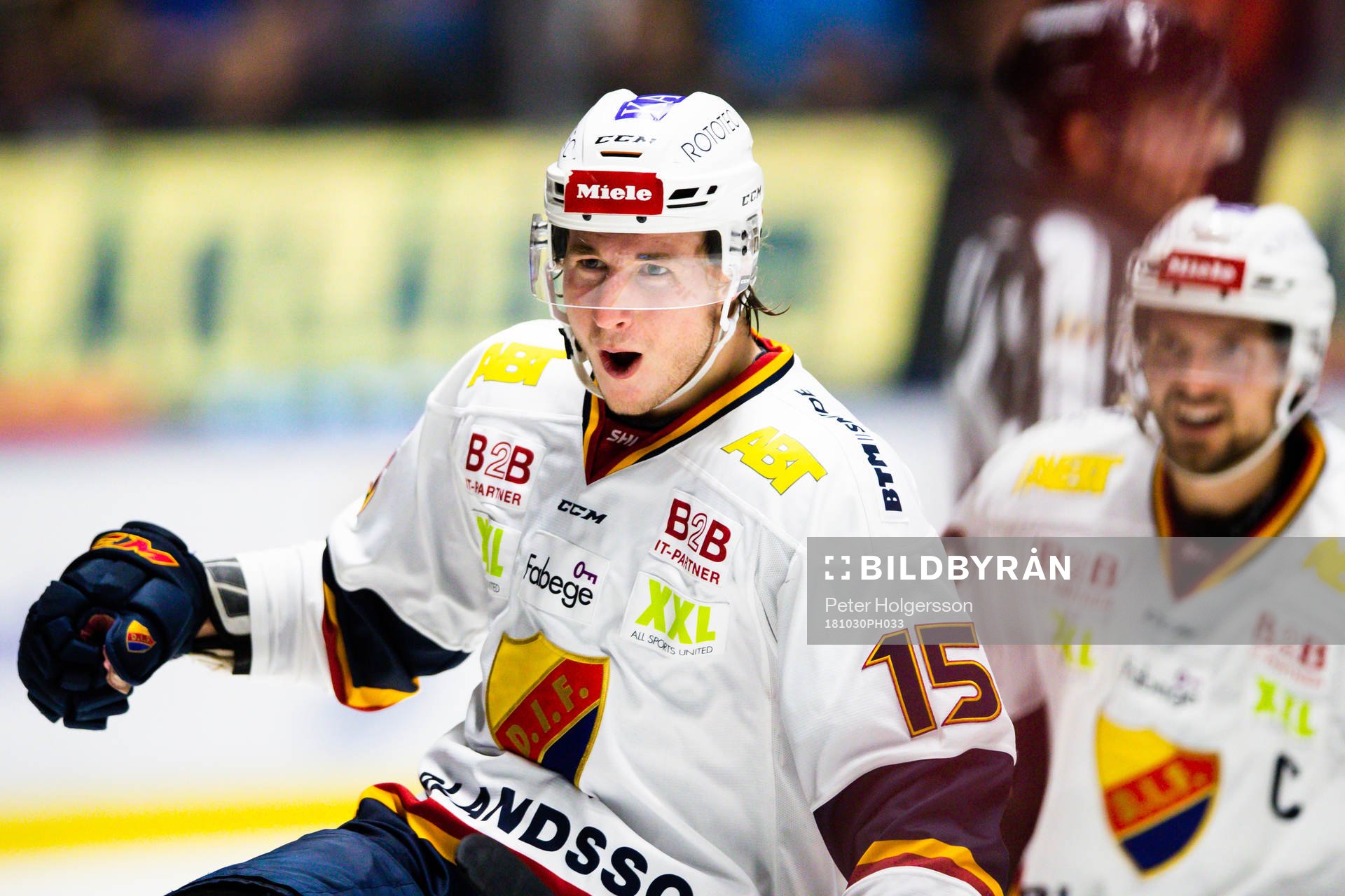 Djurgårdens Jakob Lilja jublar