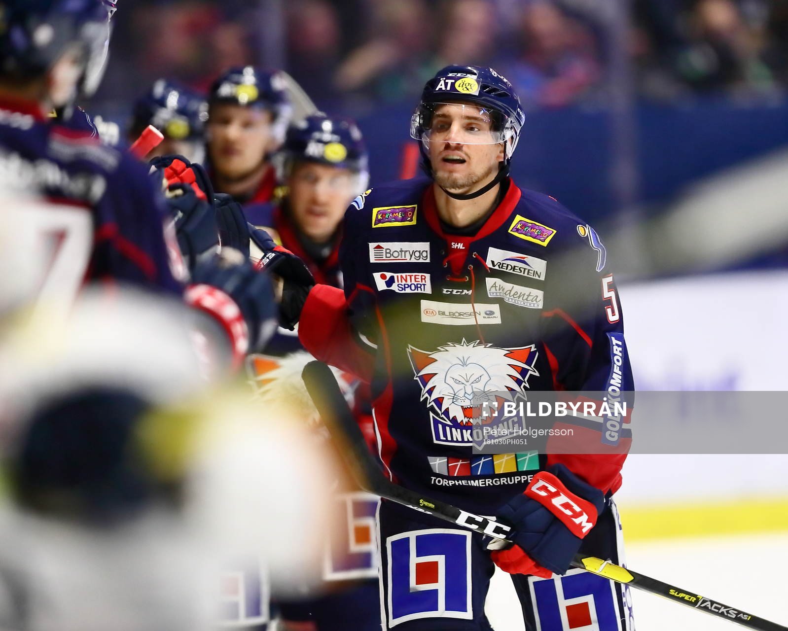 Linköpings Mattias Bäckman jublar