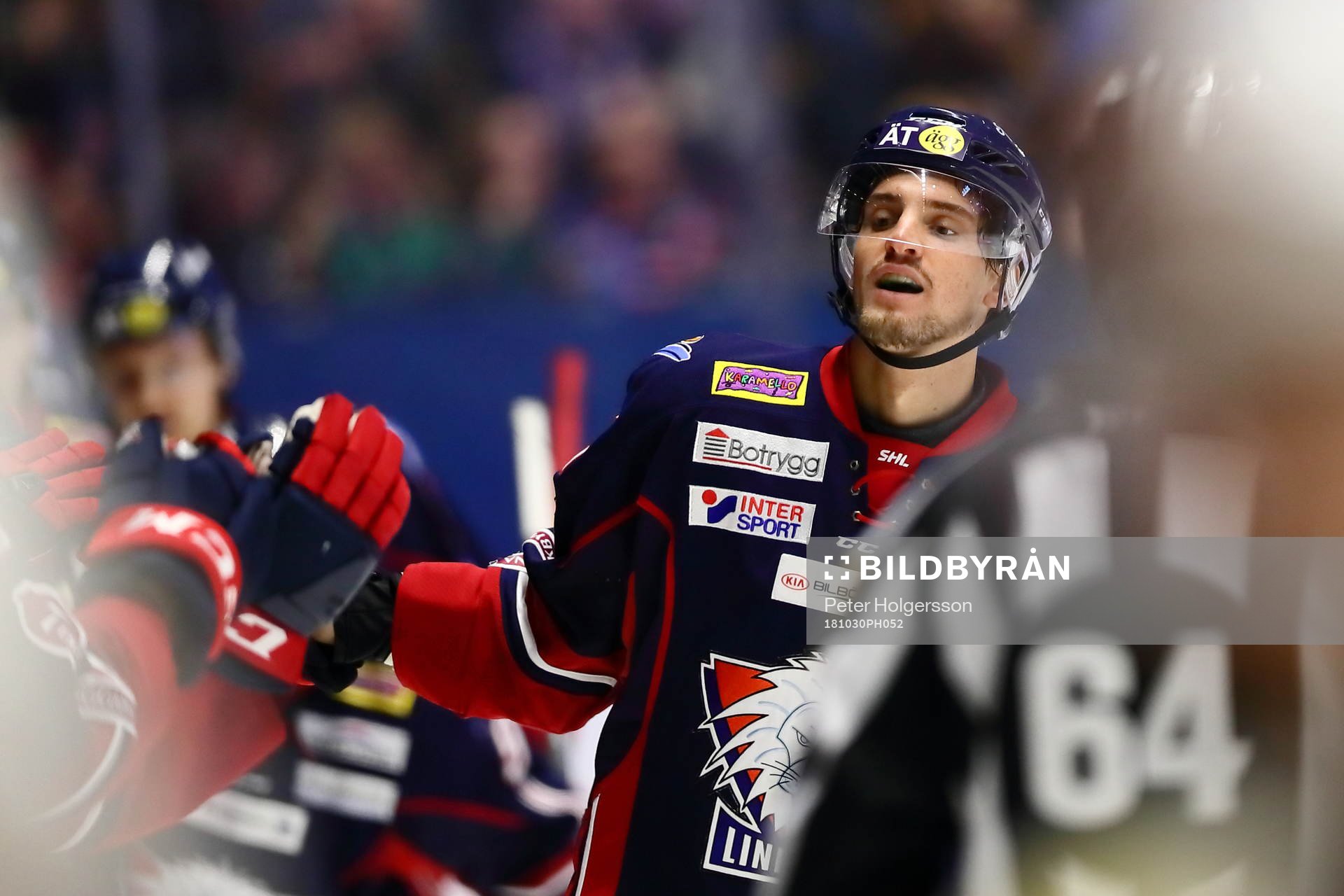 Linköpings Mattias Bäckman jublar
