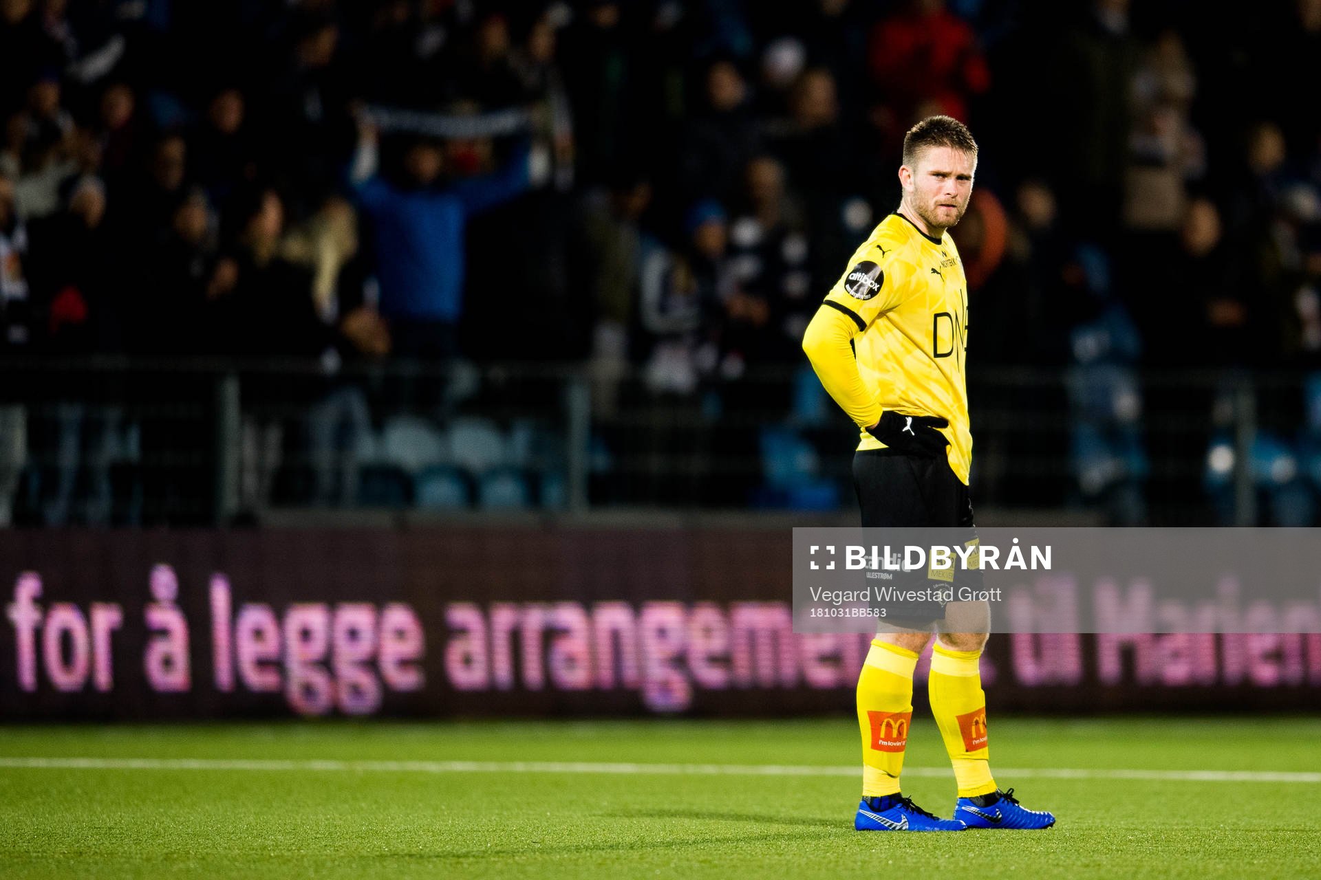 Marius Amundsen of Lillestrøm looks dejected