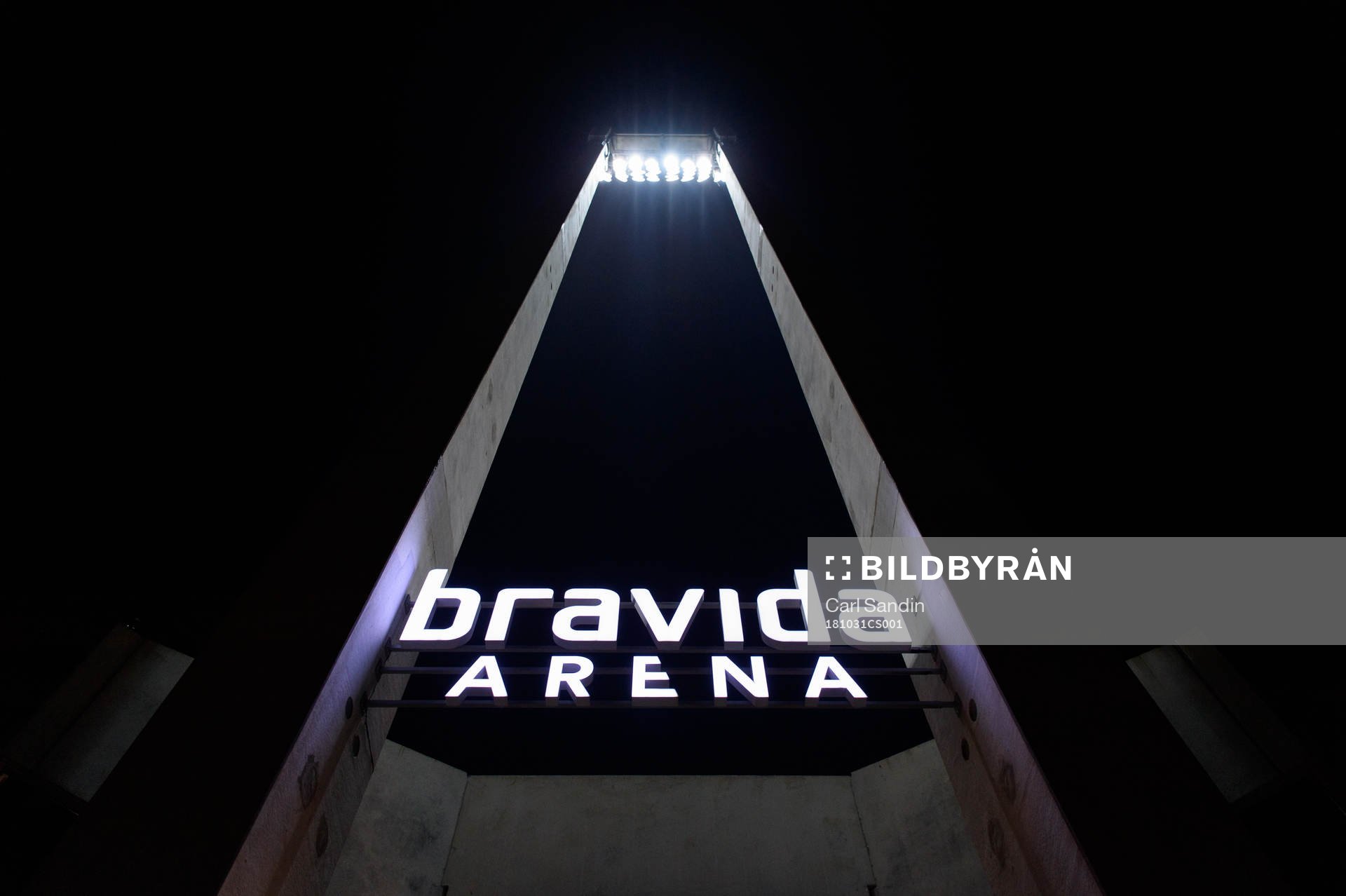 Exteriör av Bravida Arena