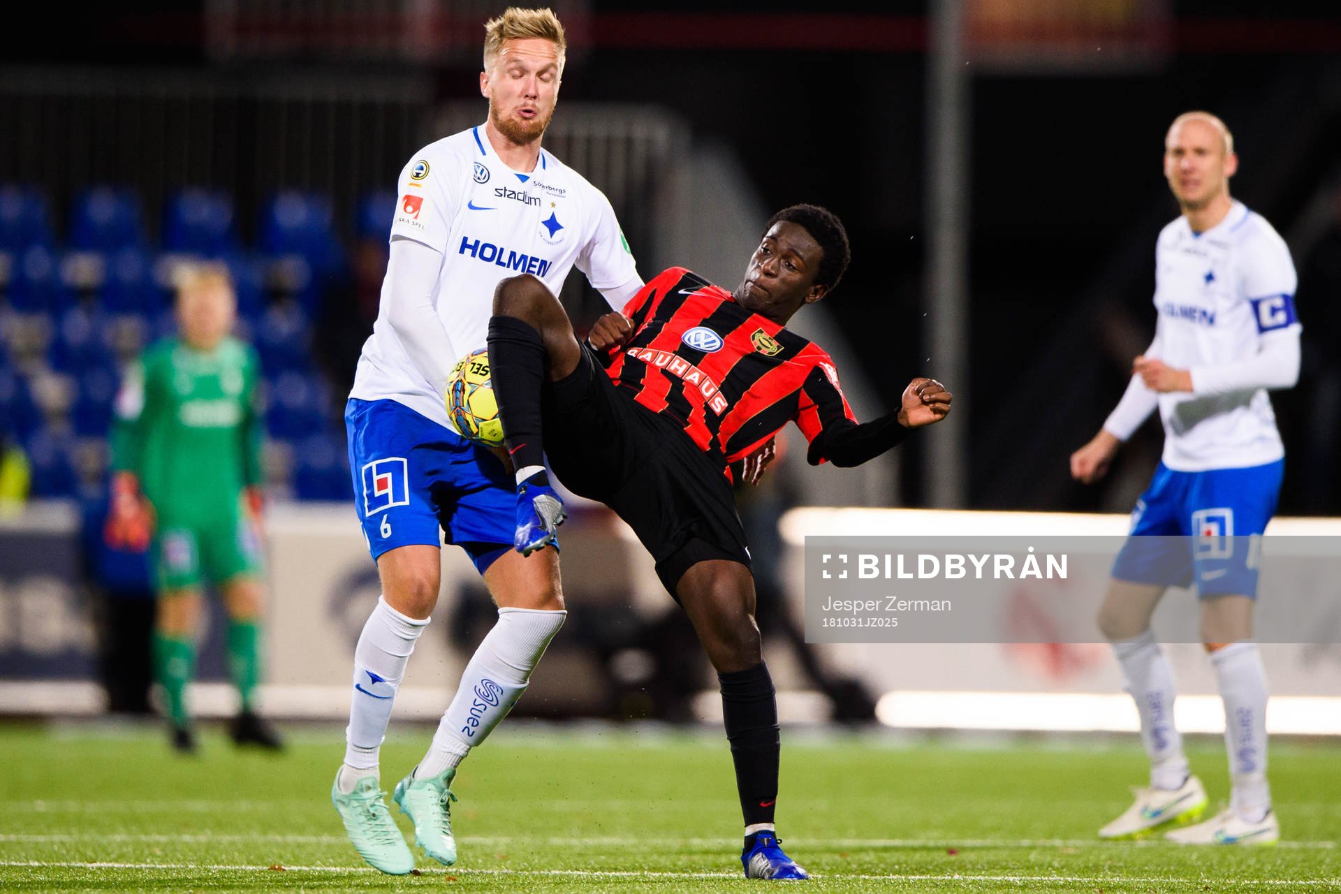 Norrköpings Kasper Larsen och Brommapojkarnas Jack Lahne