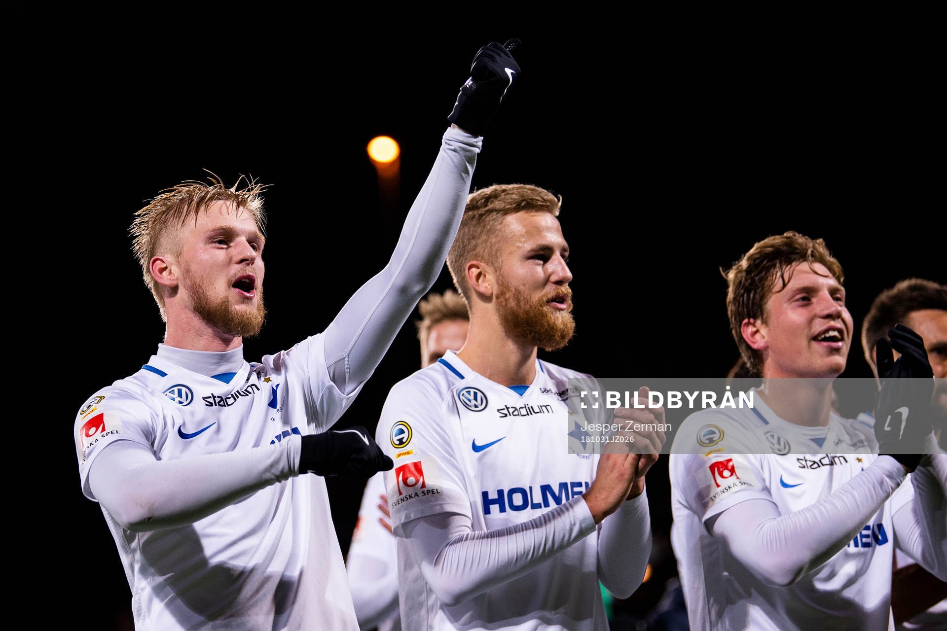 Norrköpings spelare jublar