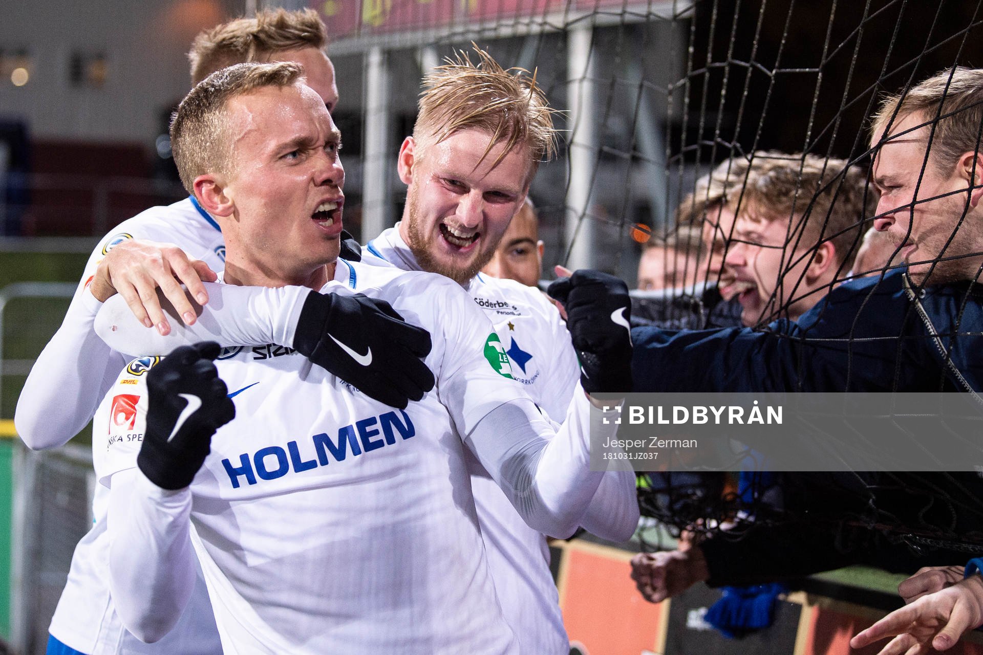Norrköpings Gudmundur Thorarinsson jublar