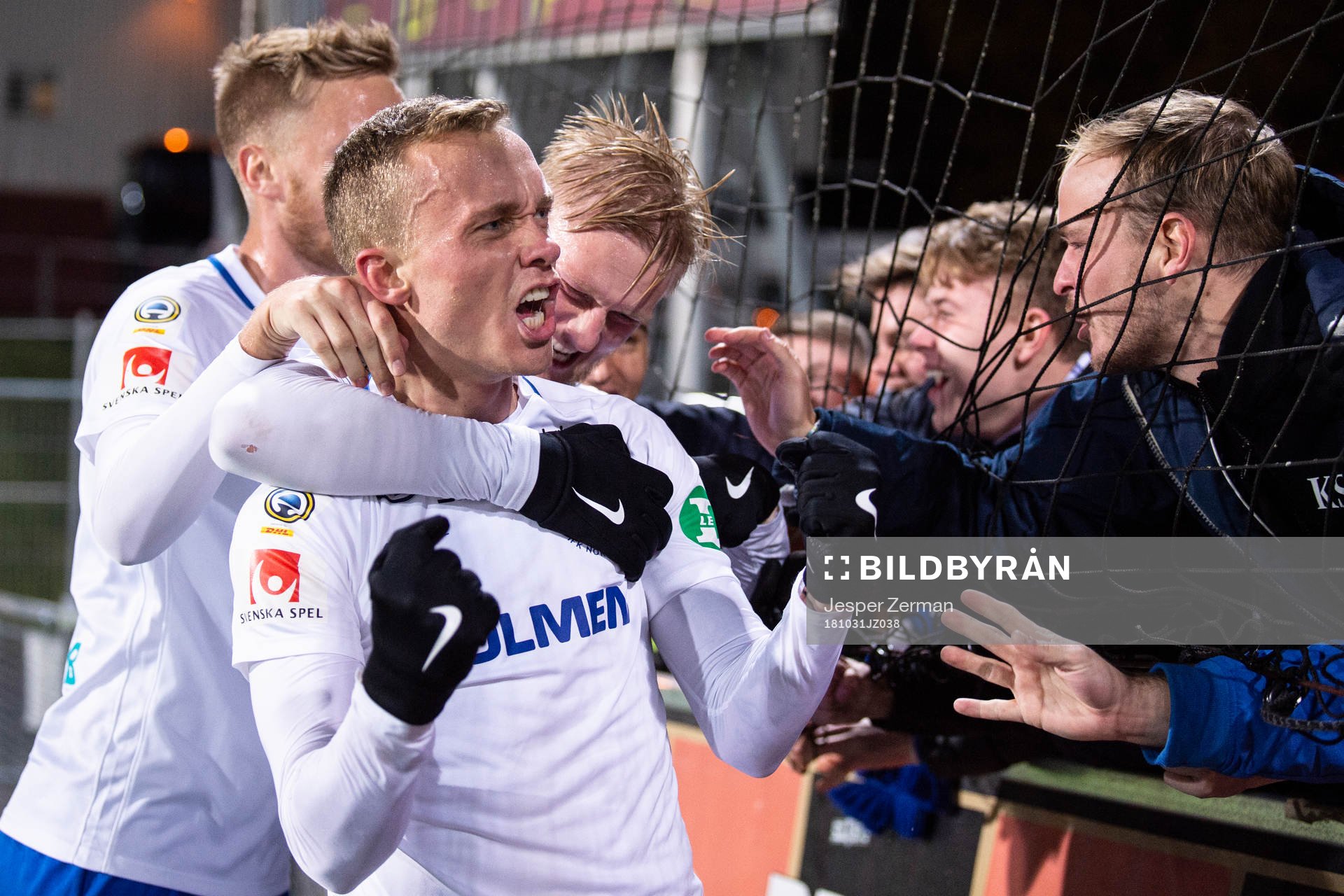 Norrköpings Gudmundur Thorarinsson jublar