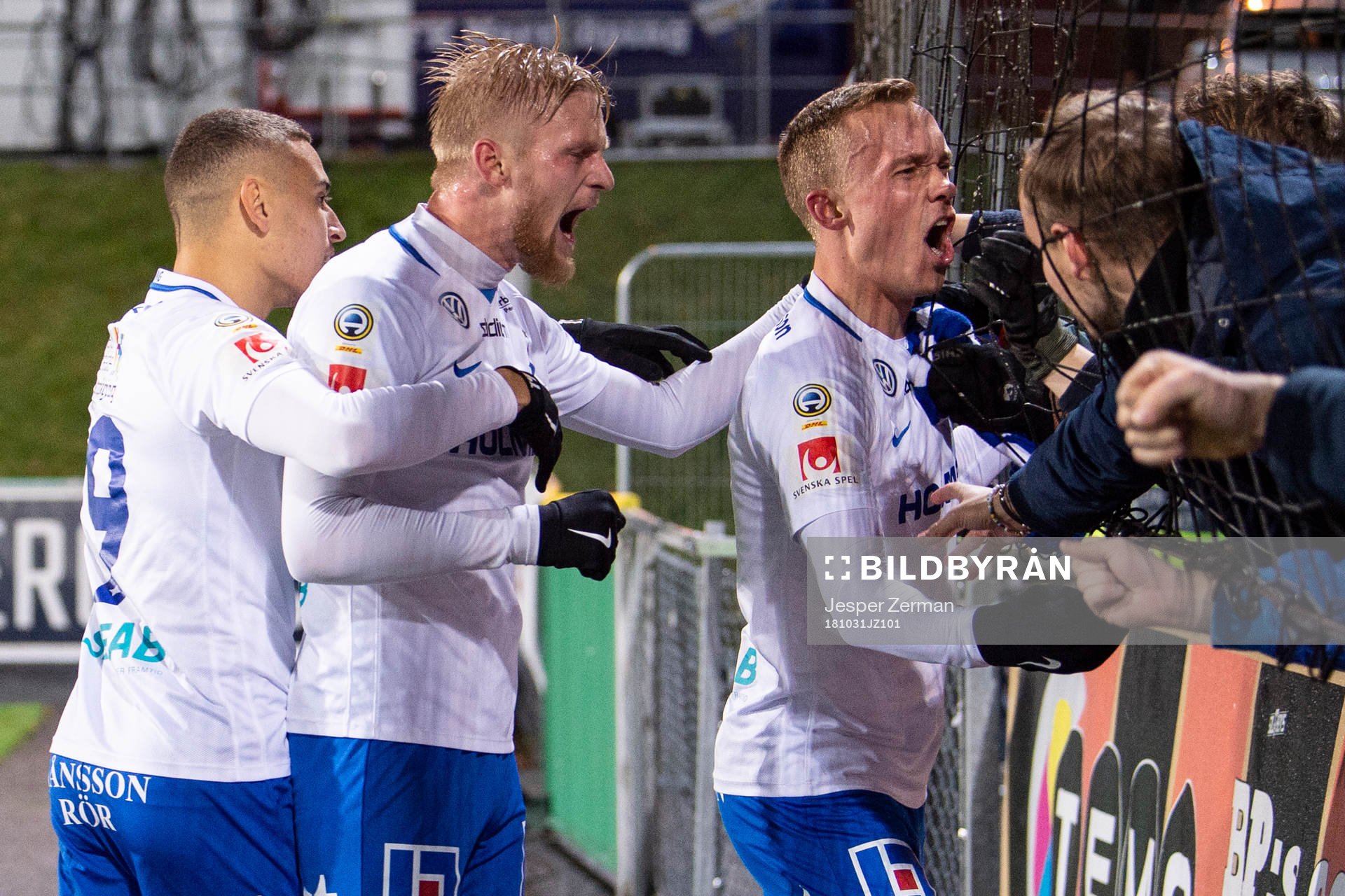Norrköpings spelare jublar