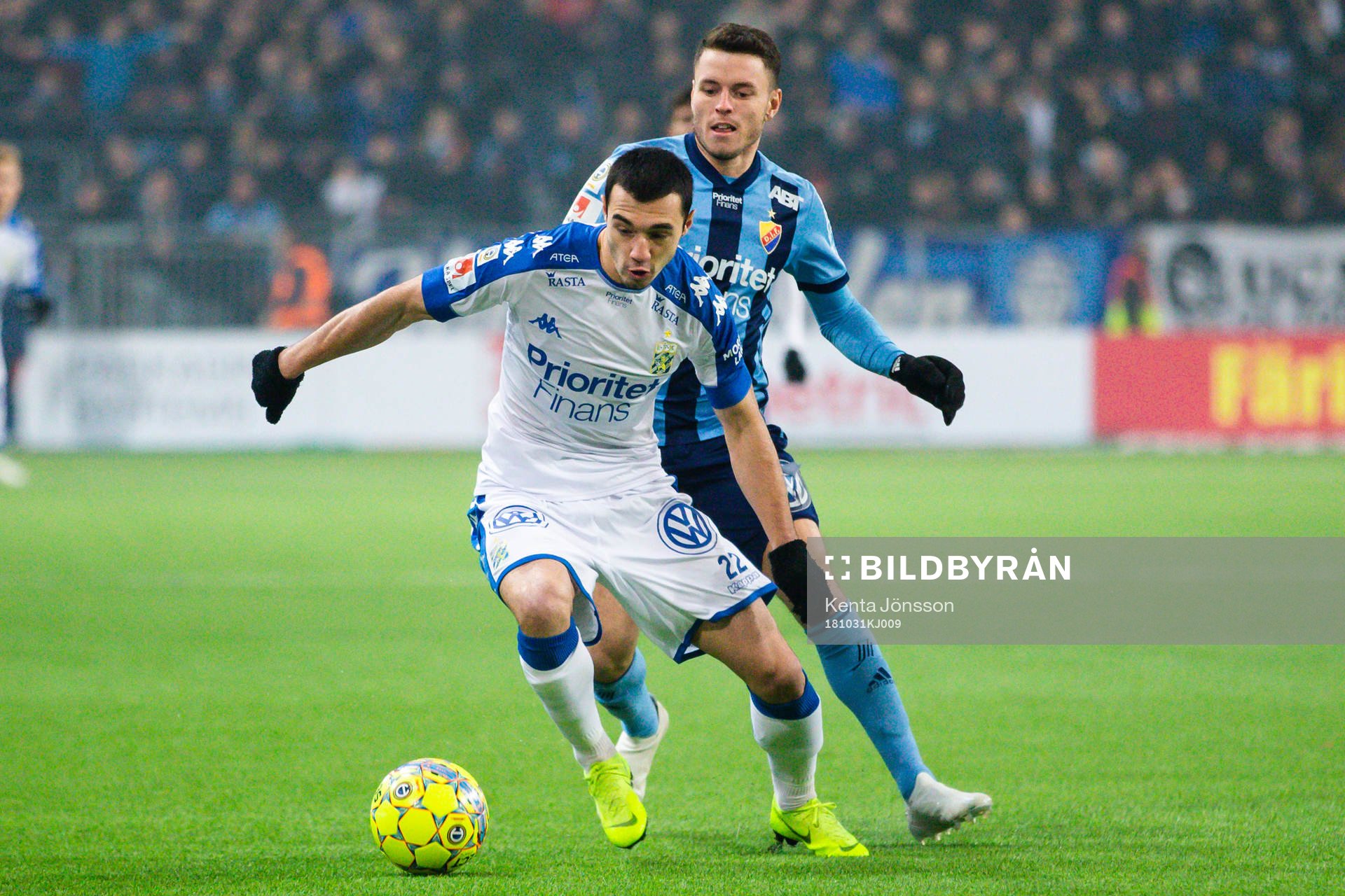 IFK Göteborgs Giorgi Kharaishvili och Djurgårdens Kerim