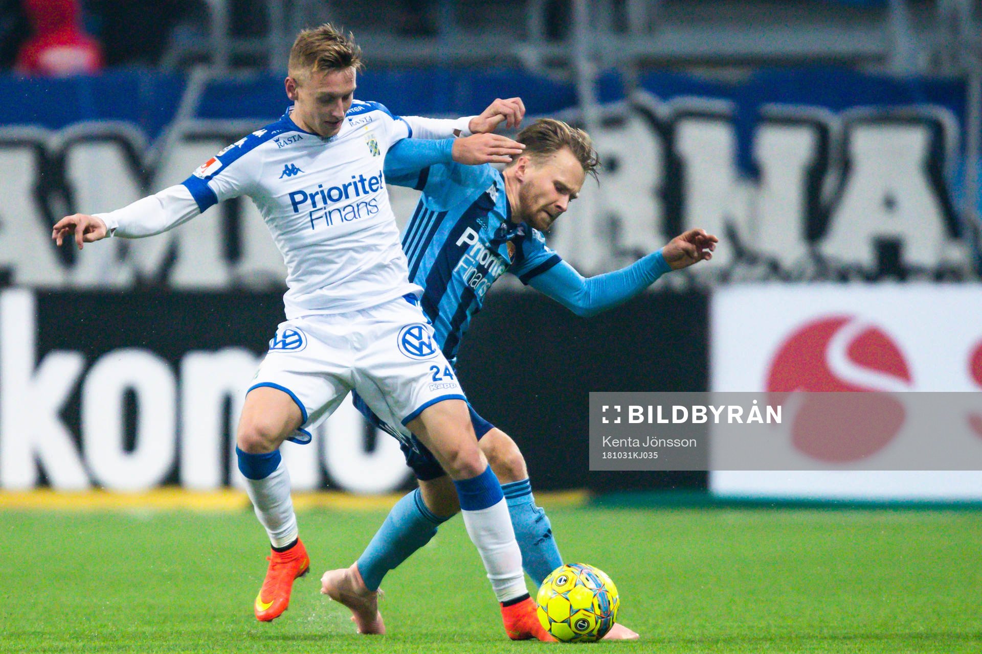 IFK Göteborgs Sebastian Ohlsson och Djurgårdens Jacob Une