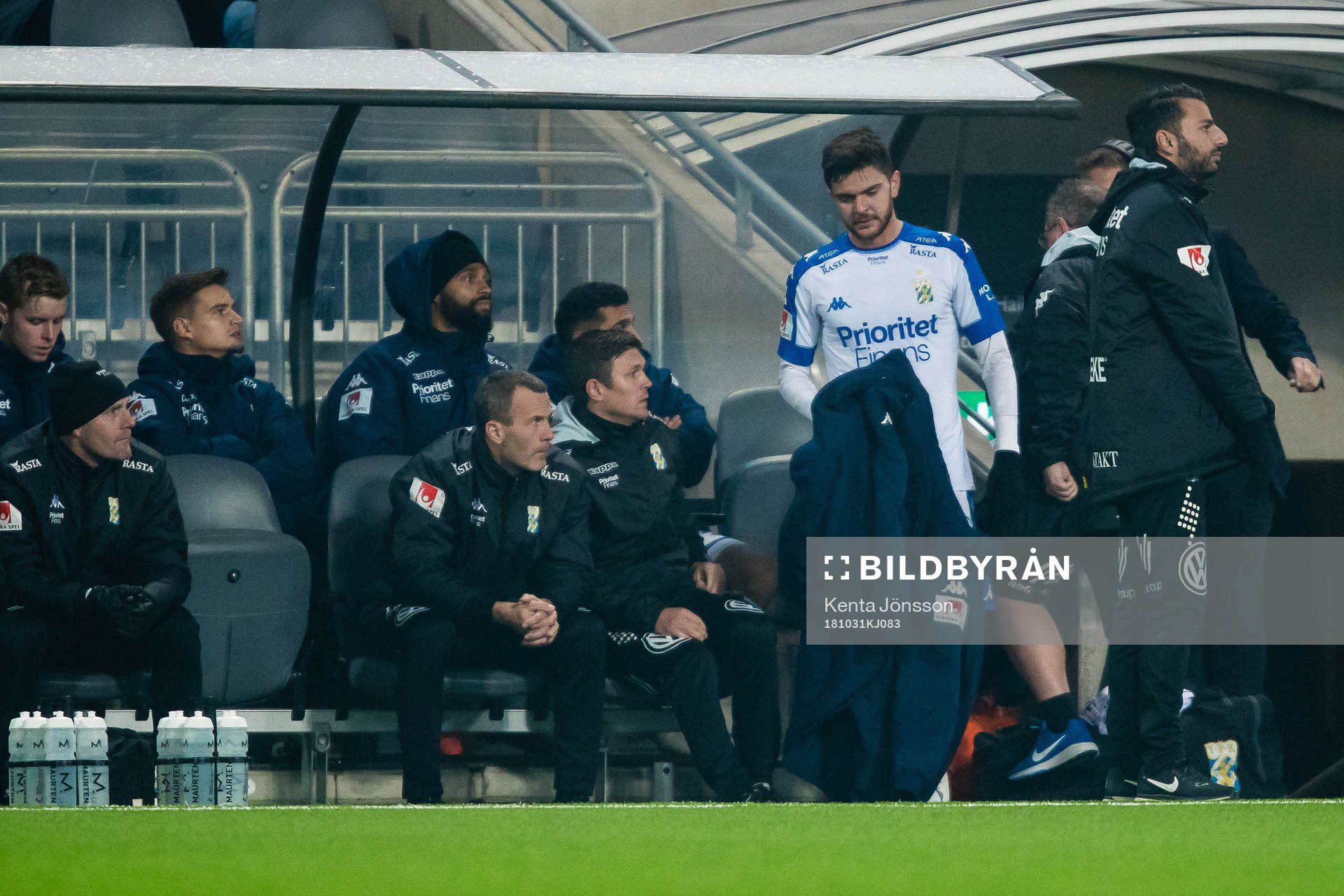 IFK Göteborgs Fredrik Oldrup Jensen har blivit utbytt