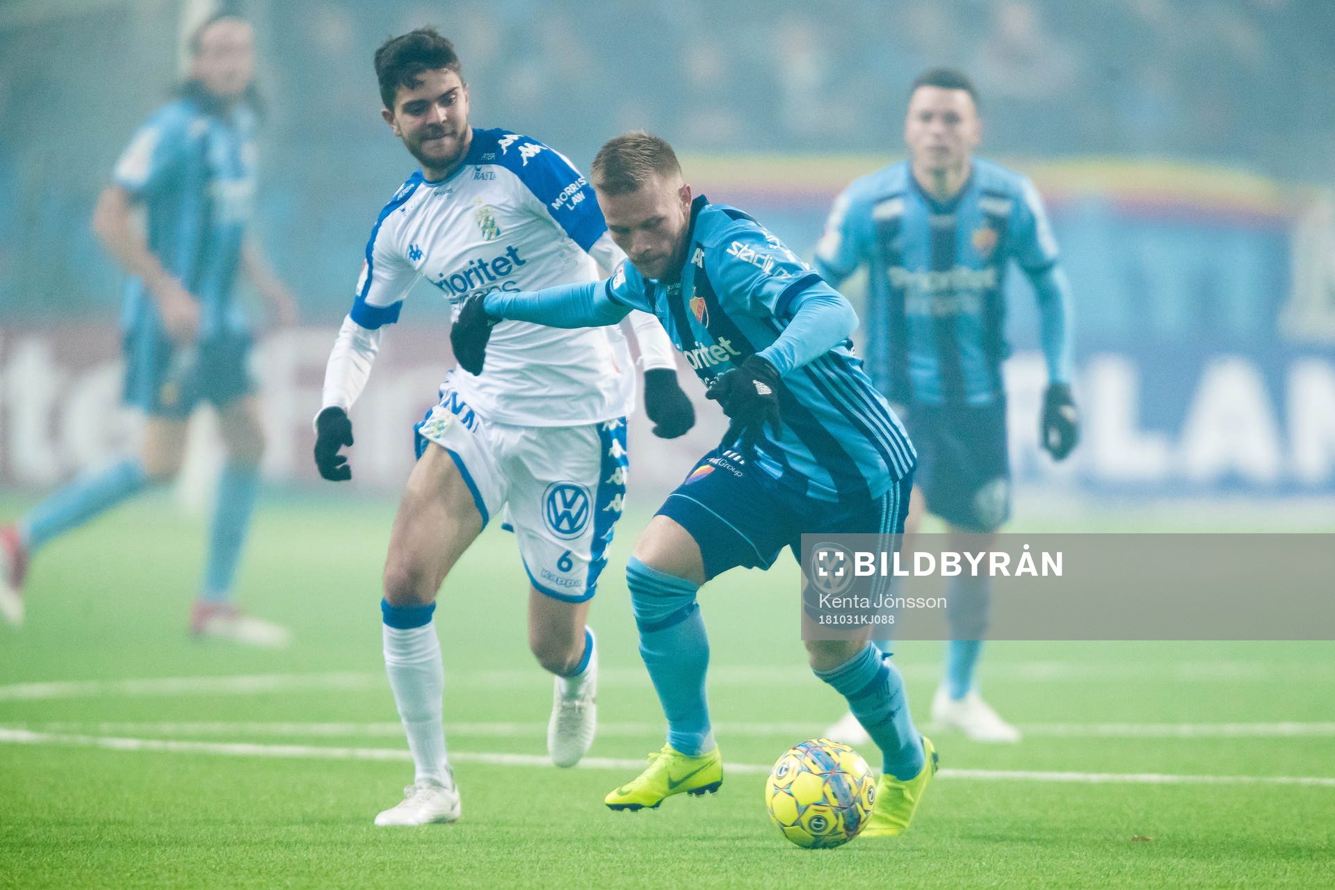 Djurgårdens Nicklas Bärkroth och IFK Göteborgs Fredrik