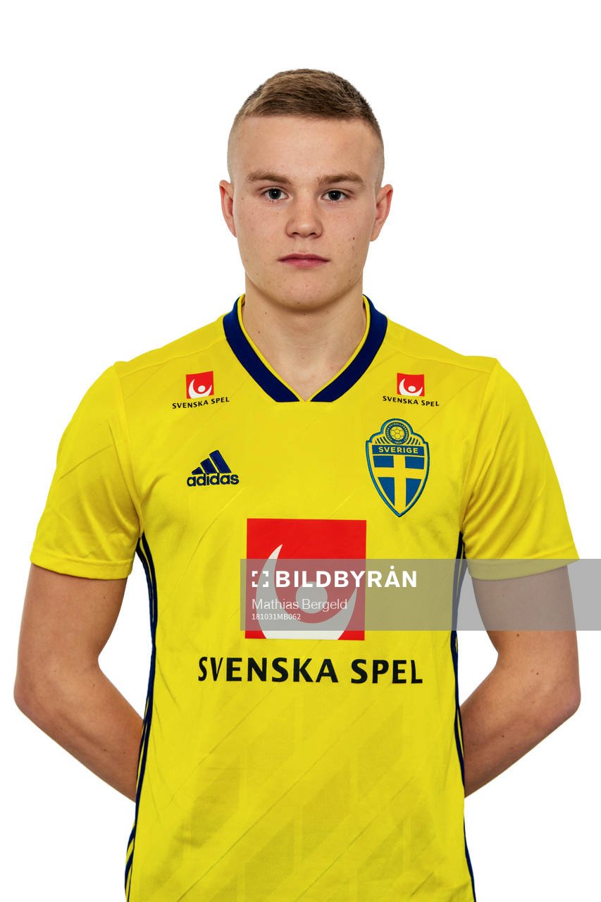 David Eriksson i Sveriges P19-landslag i futsal