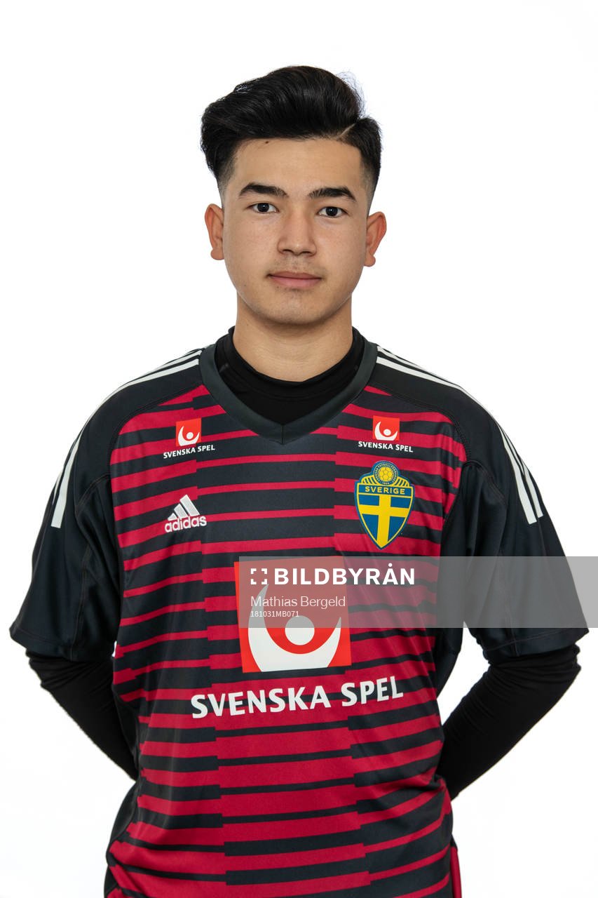 Reza Akhlagi, målvakt, i Sveriges P19-landslag i futsal