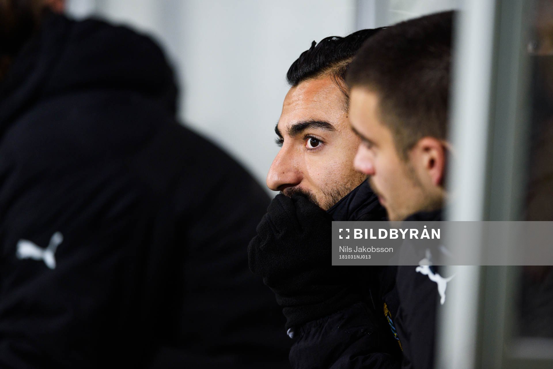 Hammarbys Jiloan Hamad på bänken