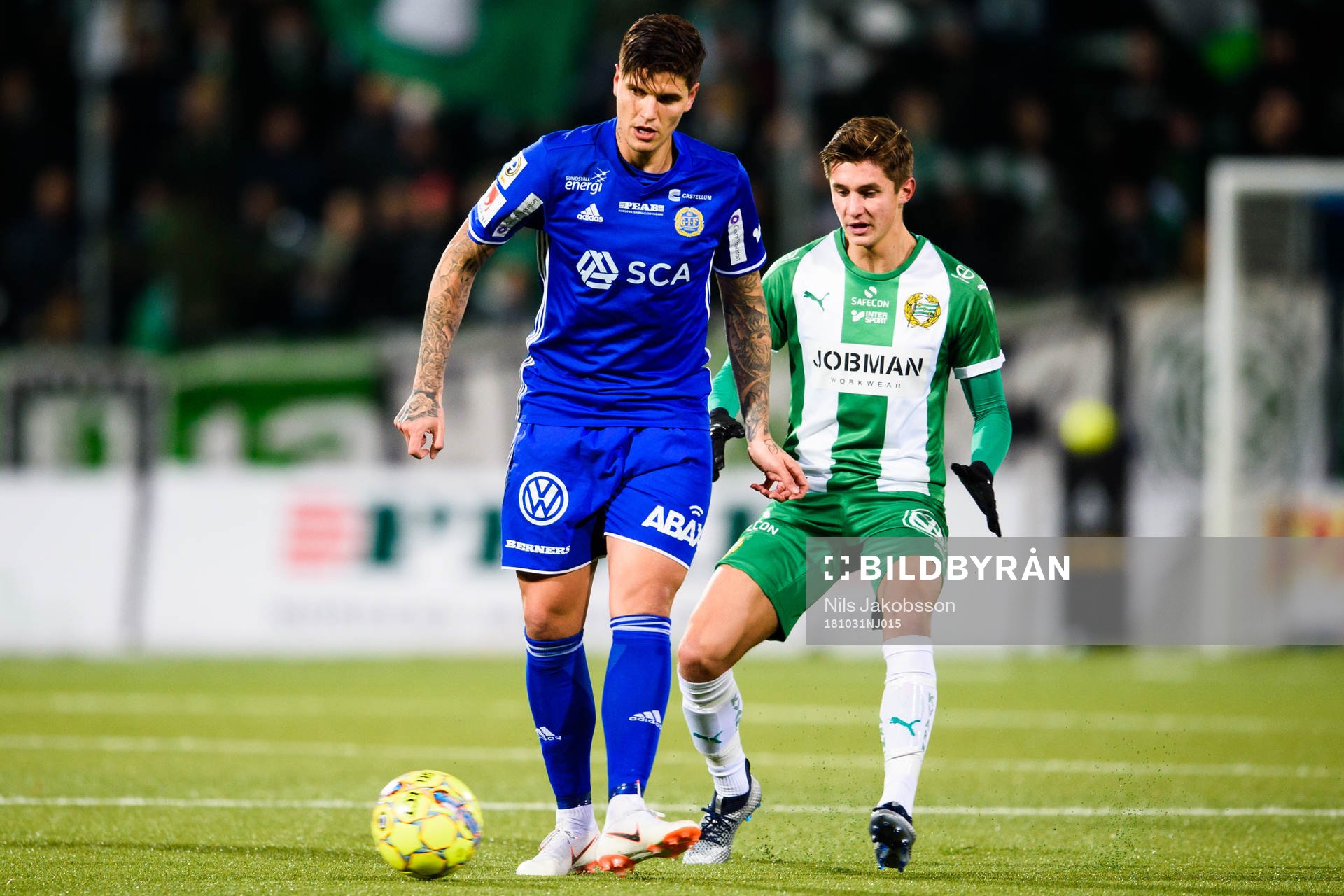 Hammarbys Leo Bengtsson och Sundsvalls David Batanero