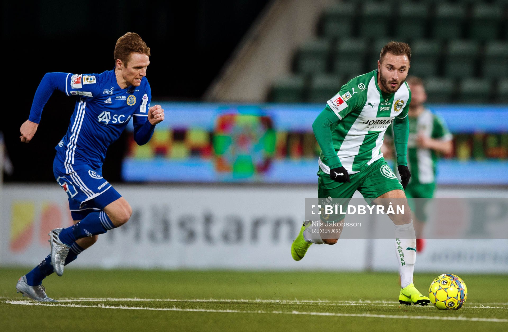 Sundsvalls David Myrestam och Hammarbys Muamer Tankovic