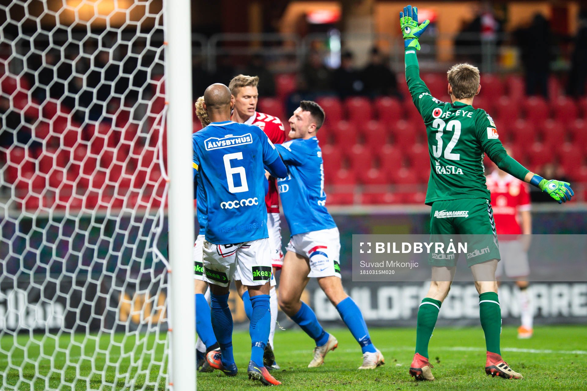 Trelleborgs Salif Camara Jönsson jublar