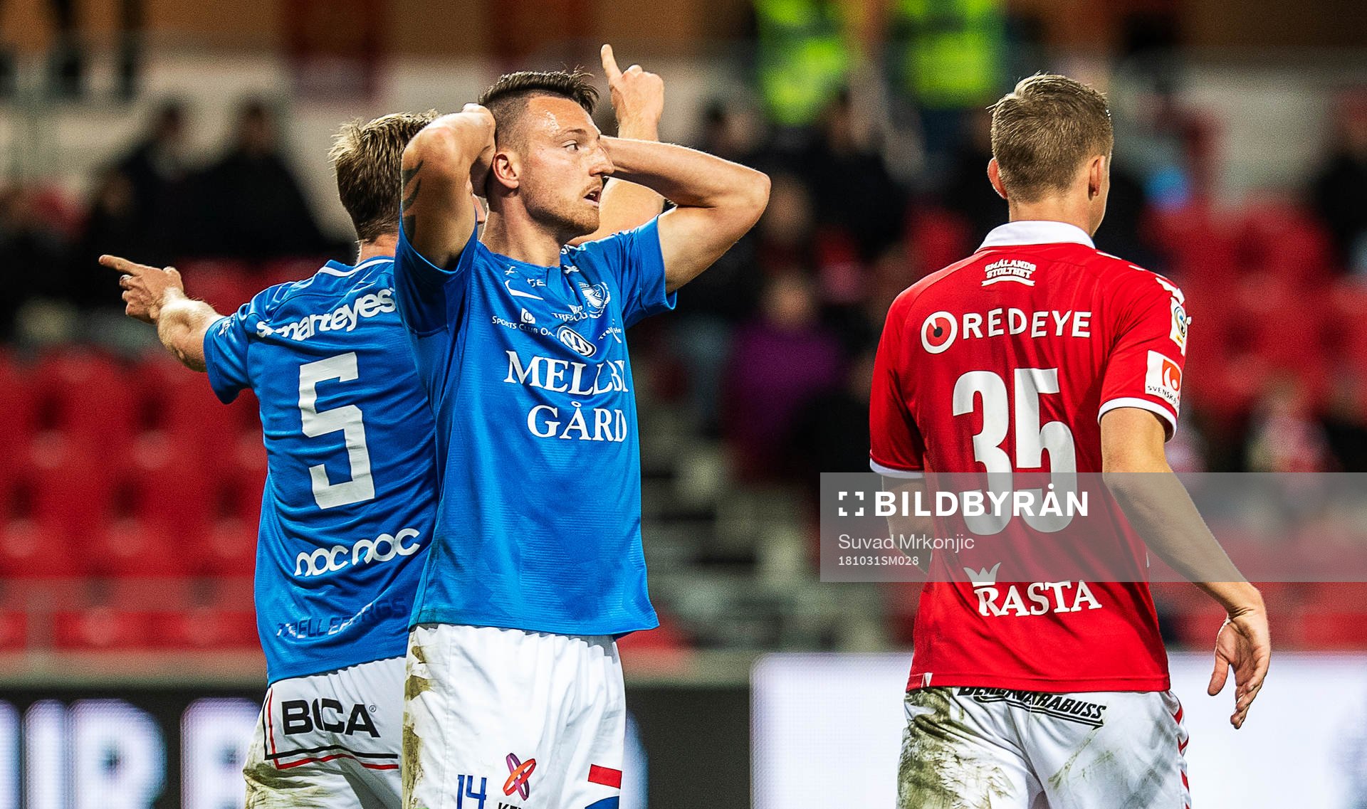 Trelleborgs Anton Tideman och Alexander Blomqvist deppar