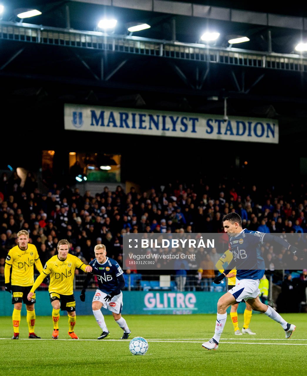 Mustafa Mos Abdellaoue of Strømsgodset scores the 2-0