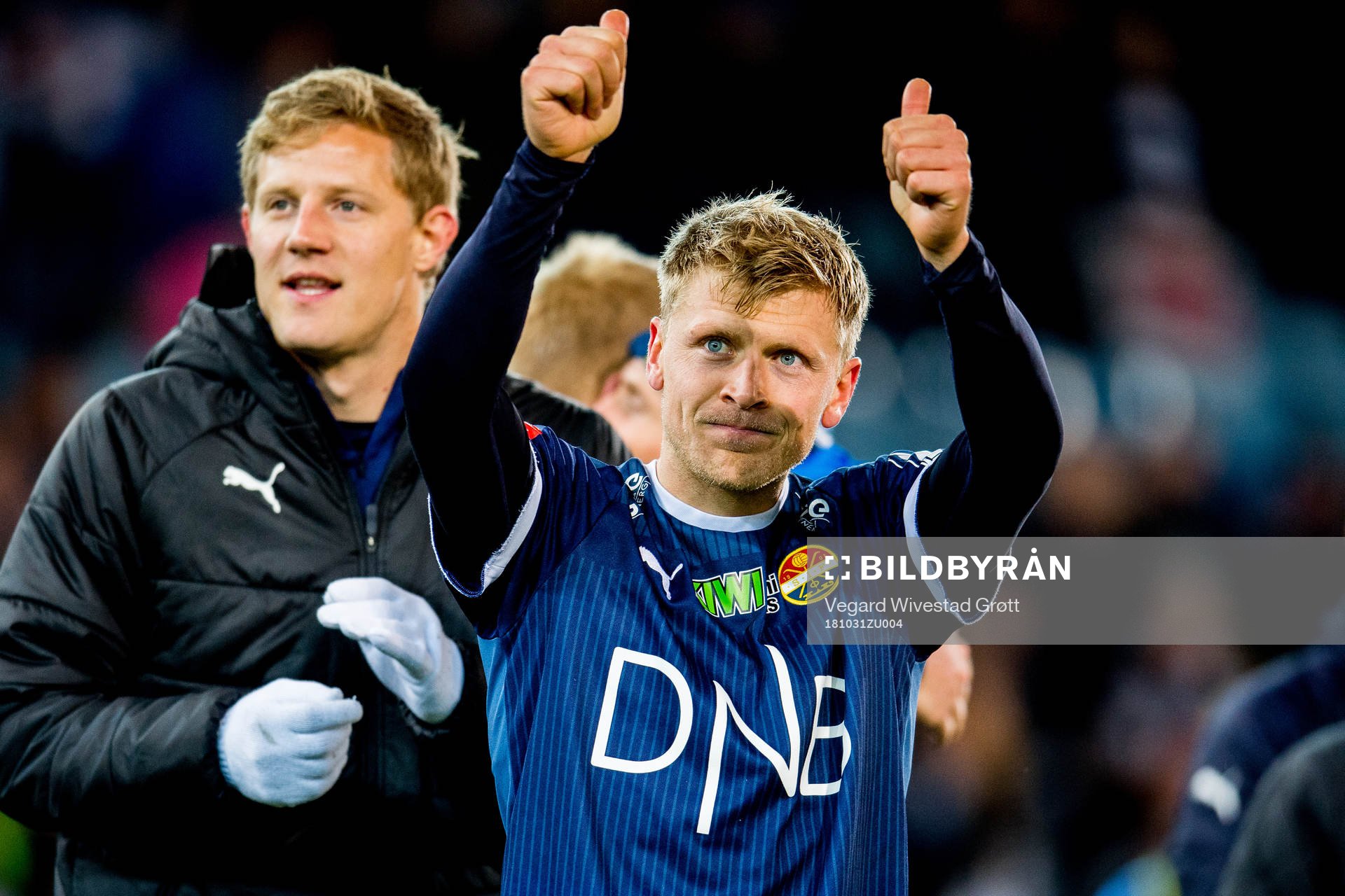 Jonathan Parr of Strømsgodset celebrates