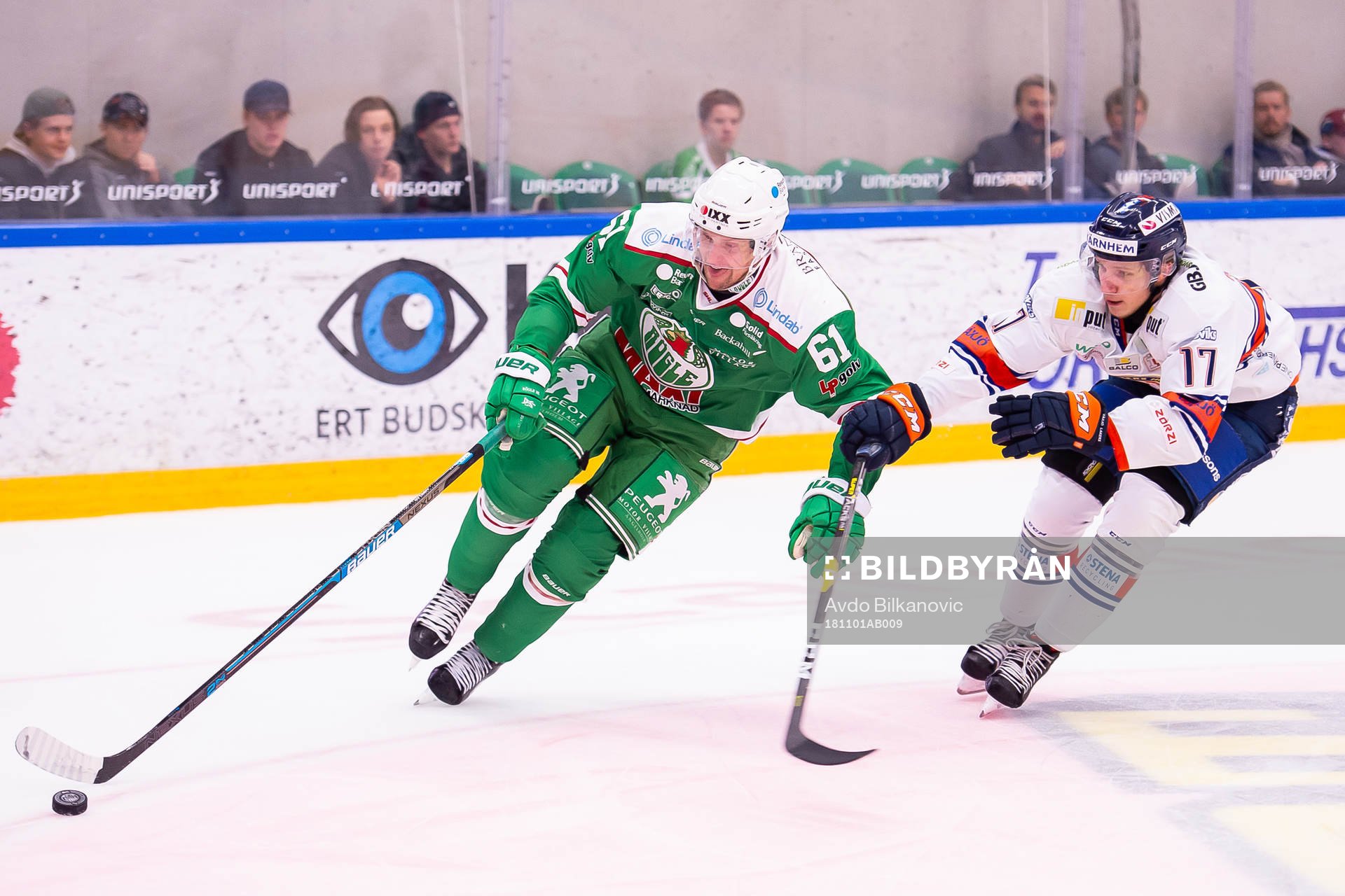 Rögles Jonas Ahnelöv och Växjös Jonas Röndbjerg