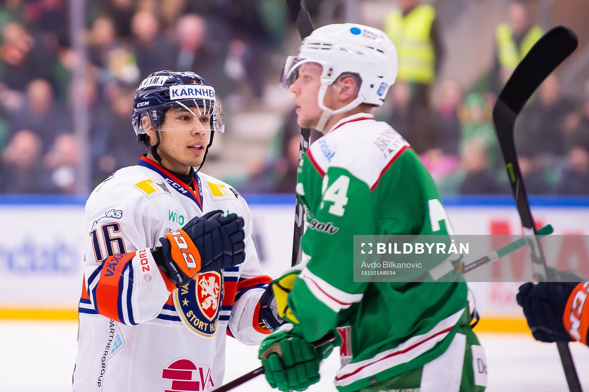 Växjös Austin Ortega jublar