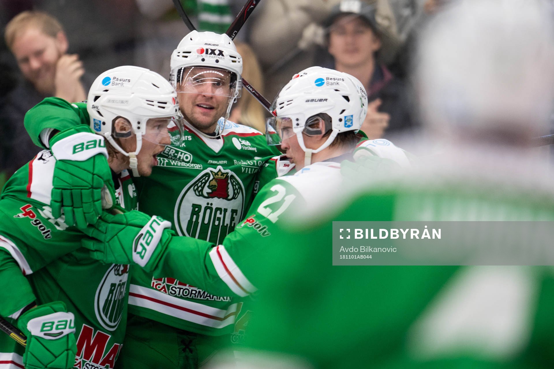 Rögles Simon Ryfors jublar