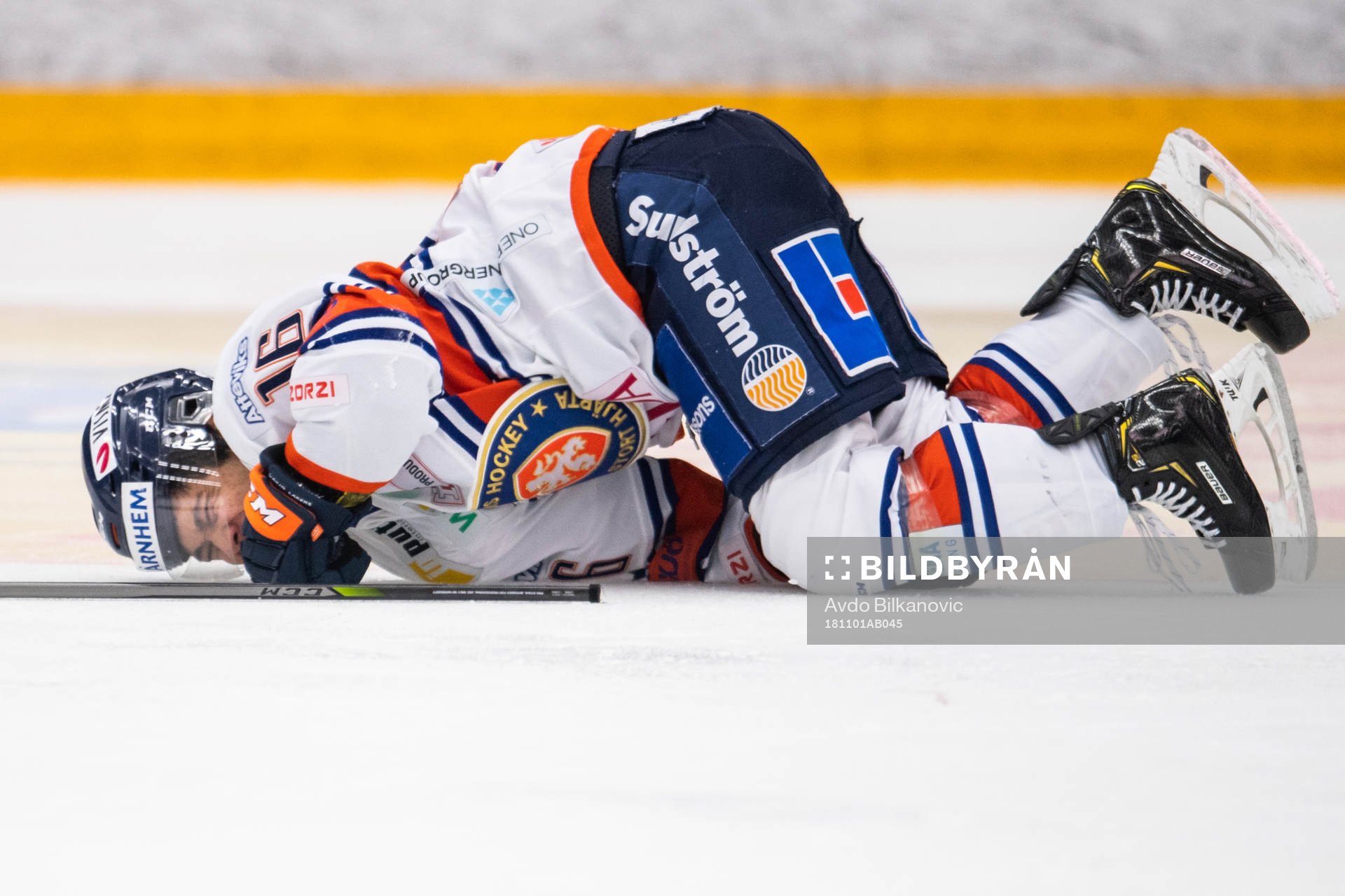 Växjös Austin Ortega ligger skadad