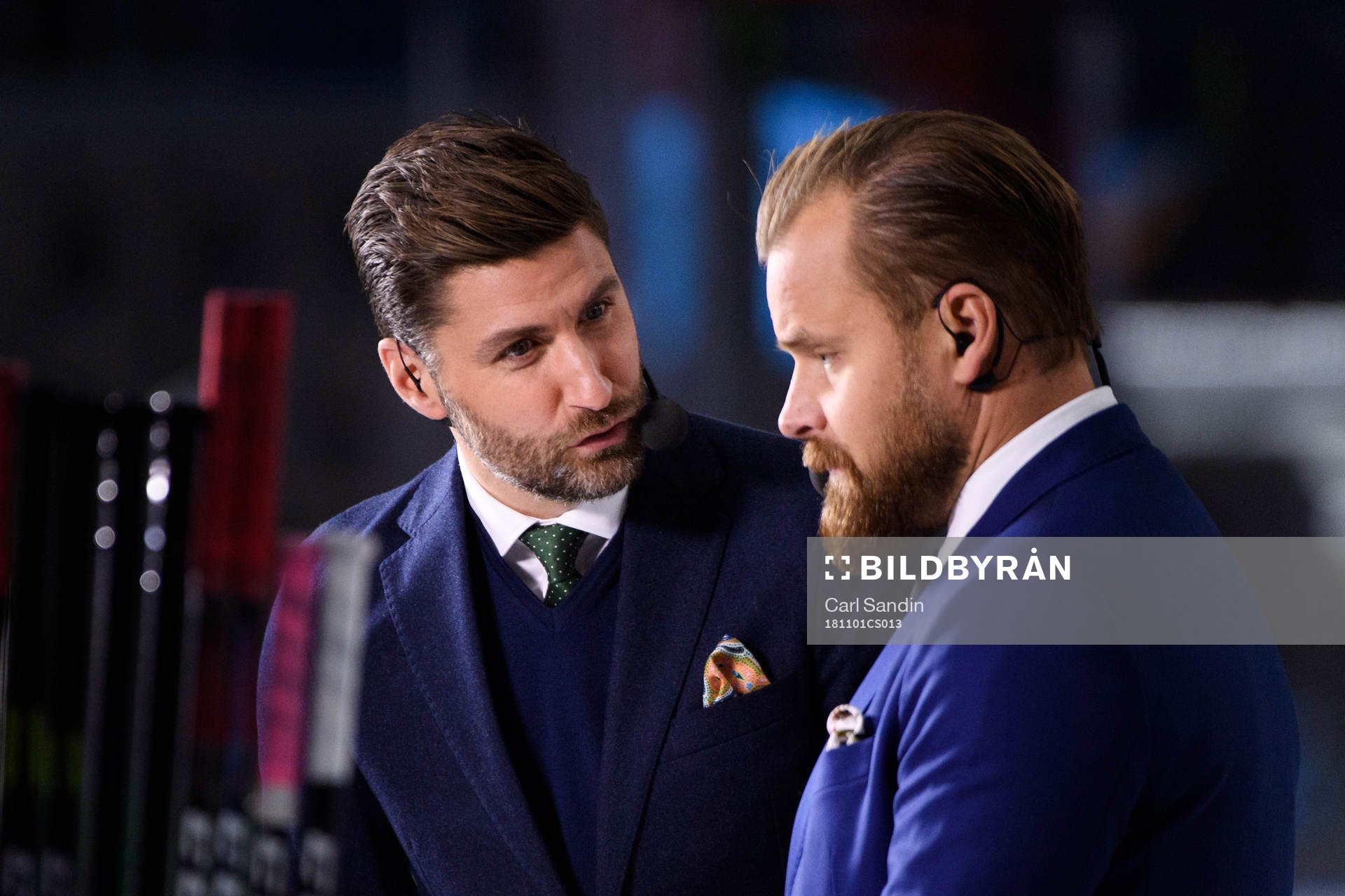 Cmores Björn Oldén och Sanny Lindström innan