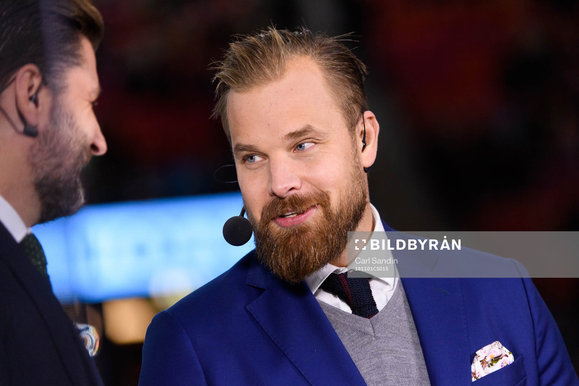 Cmores Sanny Lindström innan ishockeymatchen i SHL mellan
