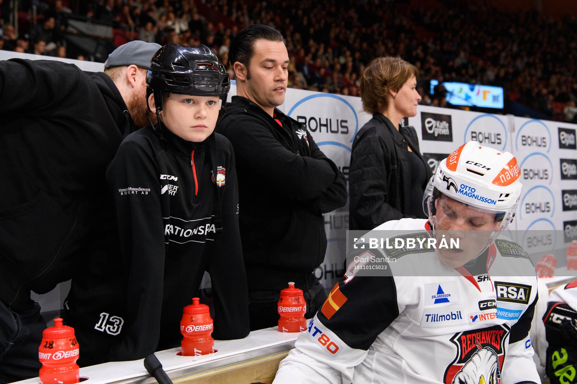 Elliot, son till Jesper Mattsson (ej i bild) som praktikant