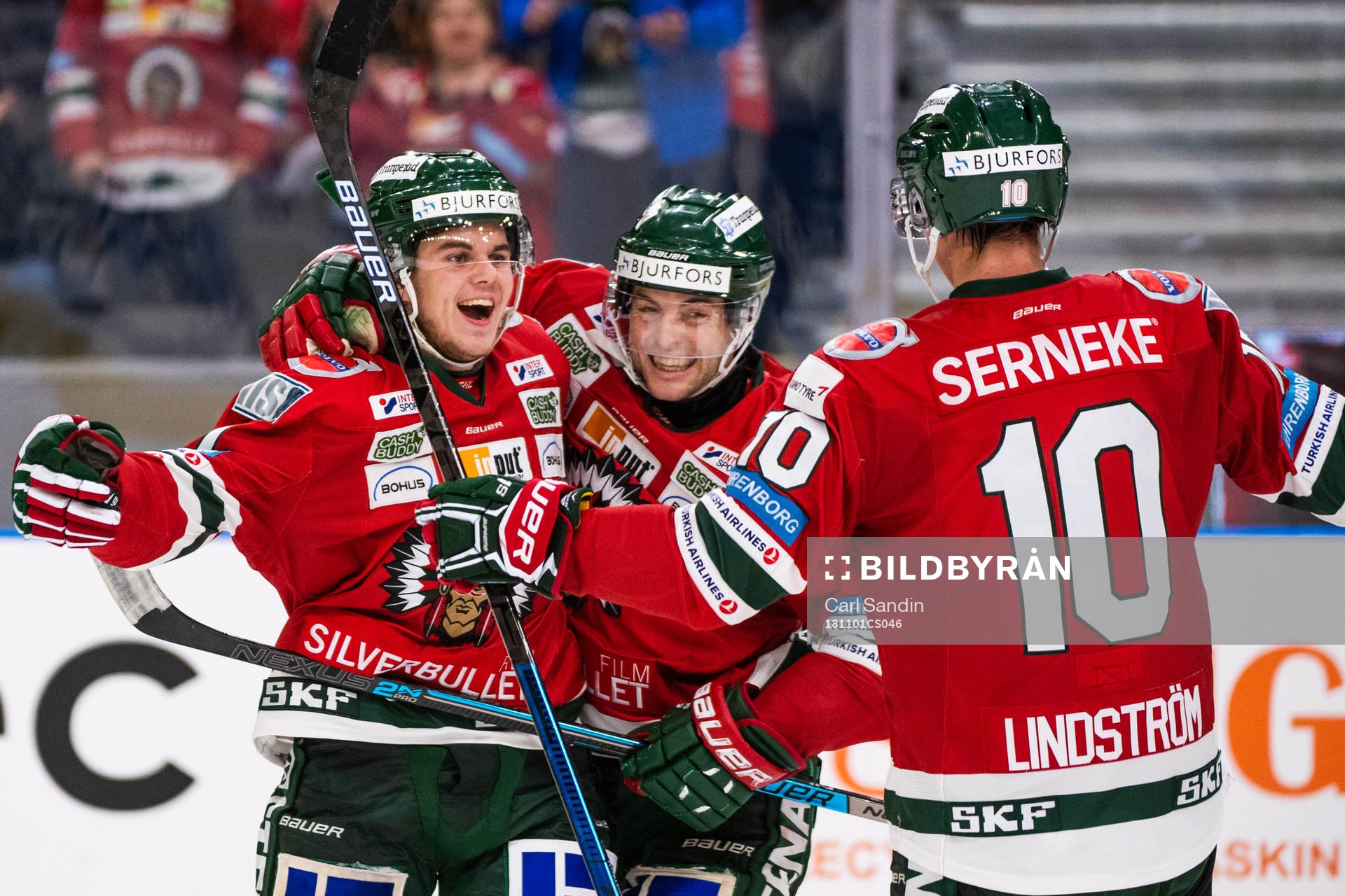 Frölundas Samuel Fagemo, Pathrik Westerholm och Gustav