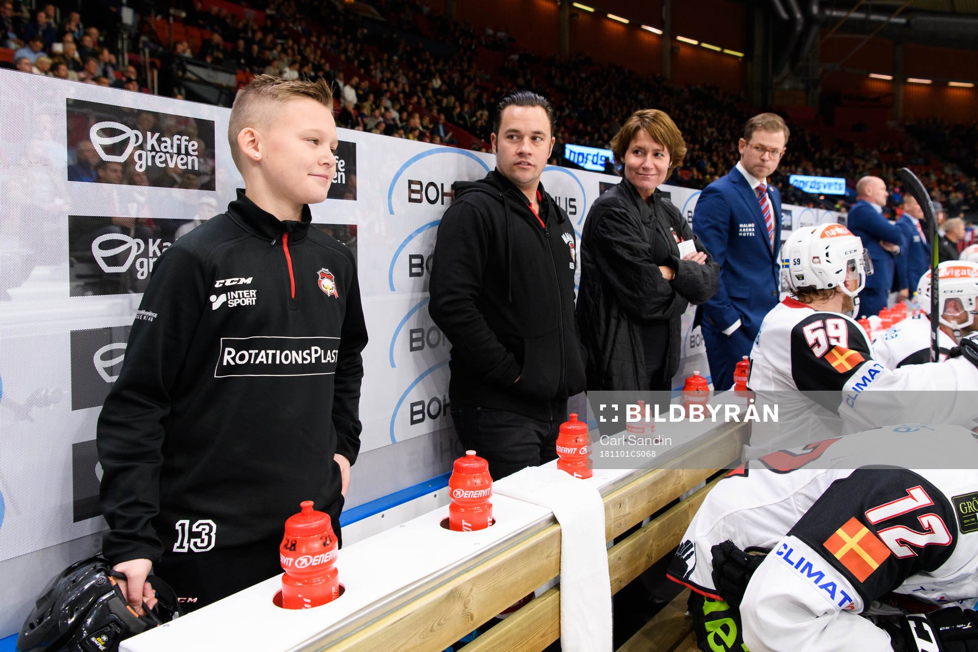 Elliot, son till Jesper Mattsson (ej i bild) som praktikant