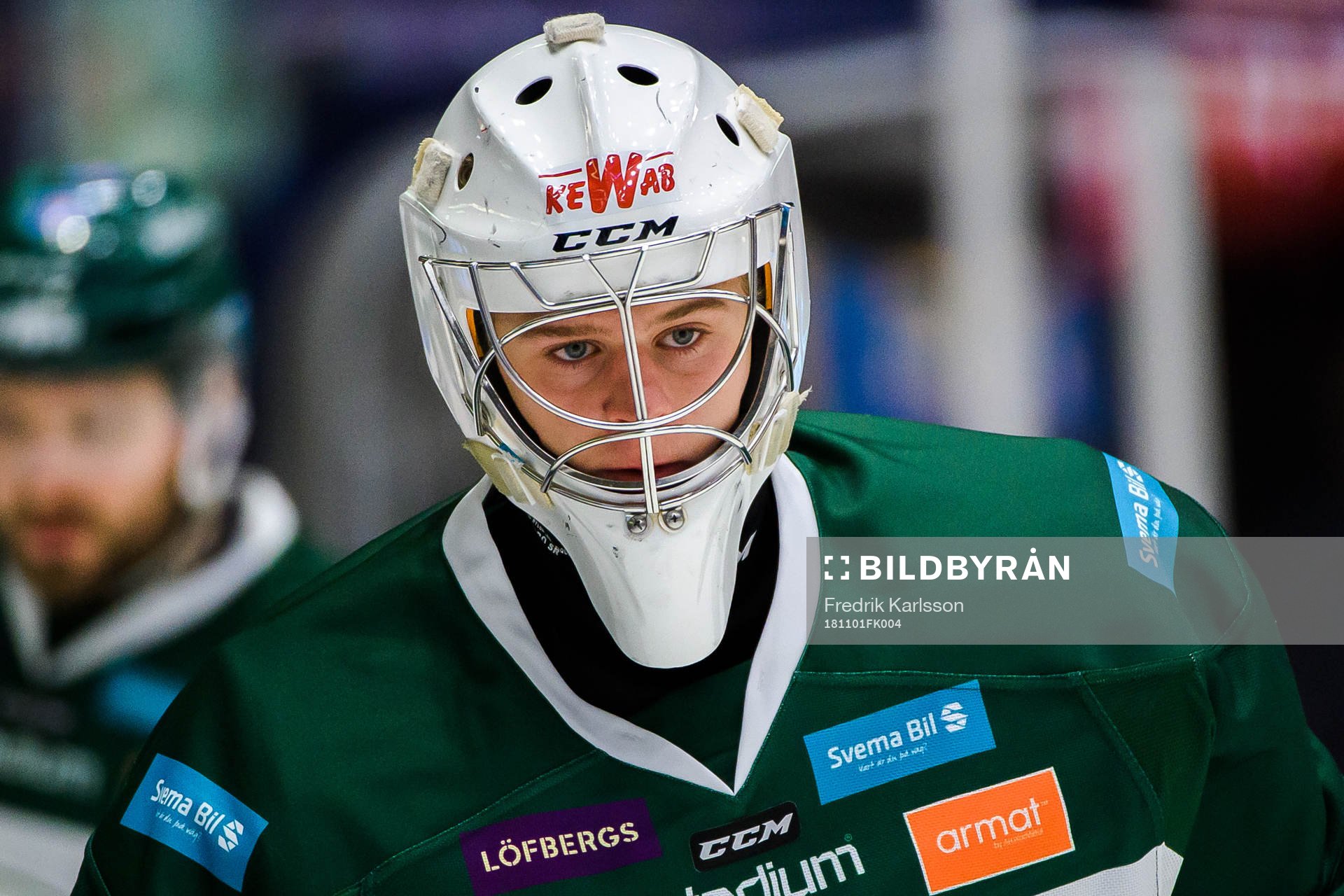 Färjestads målvakt Eric Forsberg
