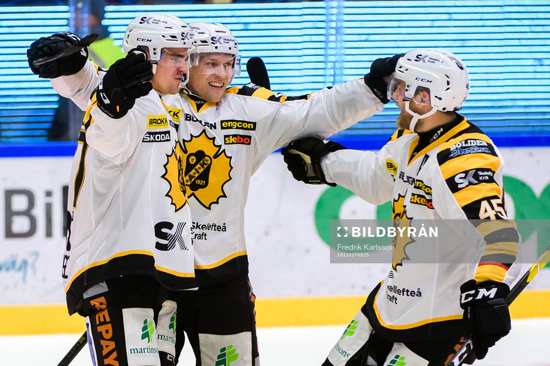 Skellefteås Emil Djuse, Mathis Olimb och Oscar Möller