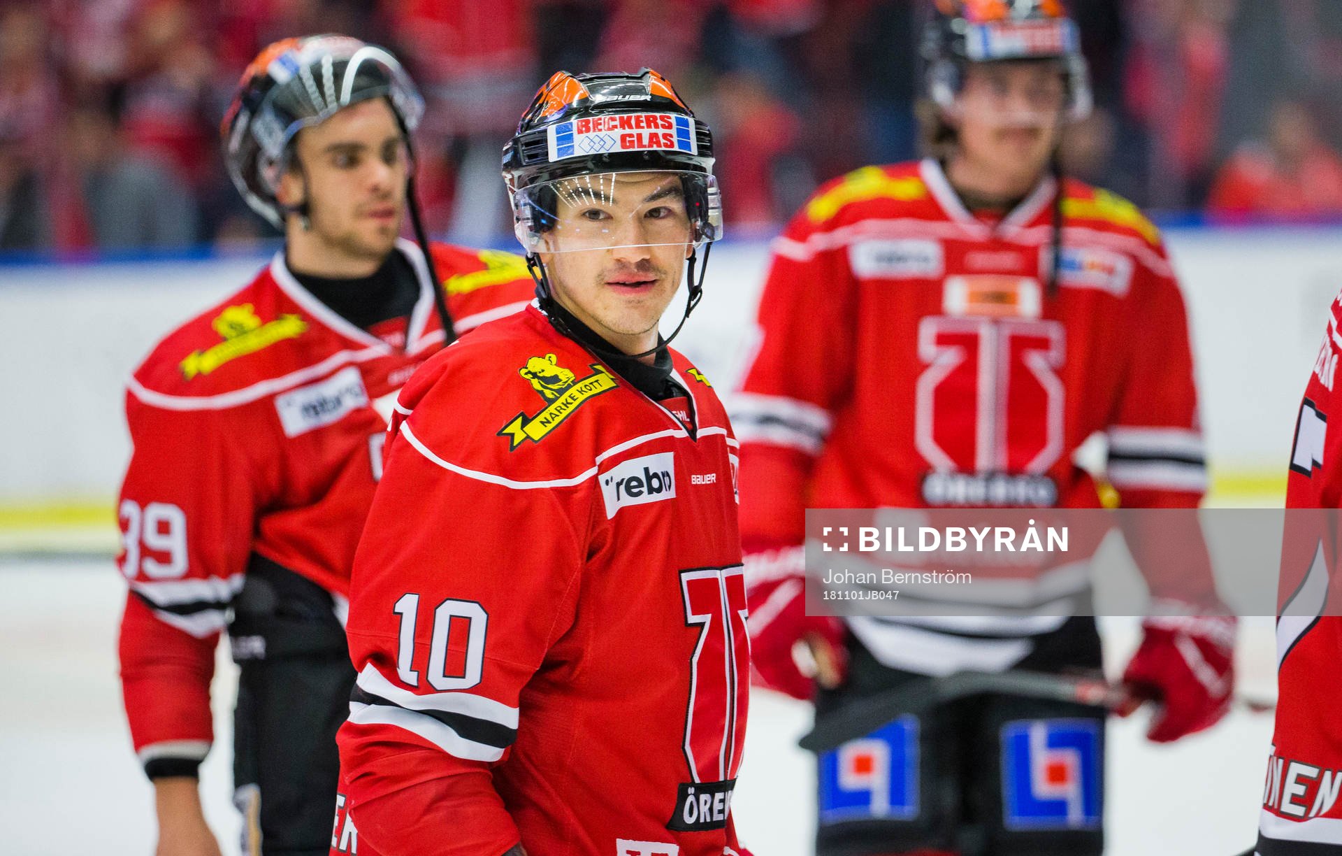 Örebros Shane Harper är glad