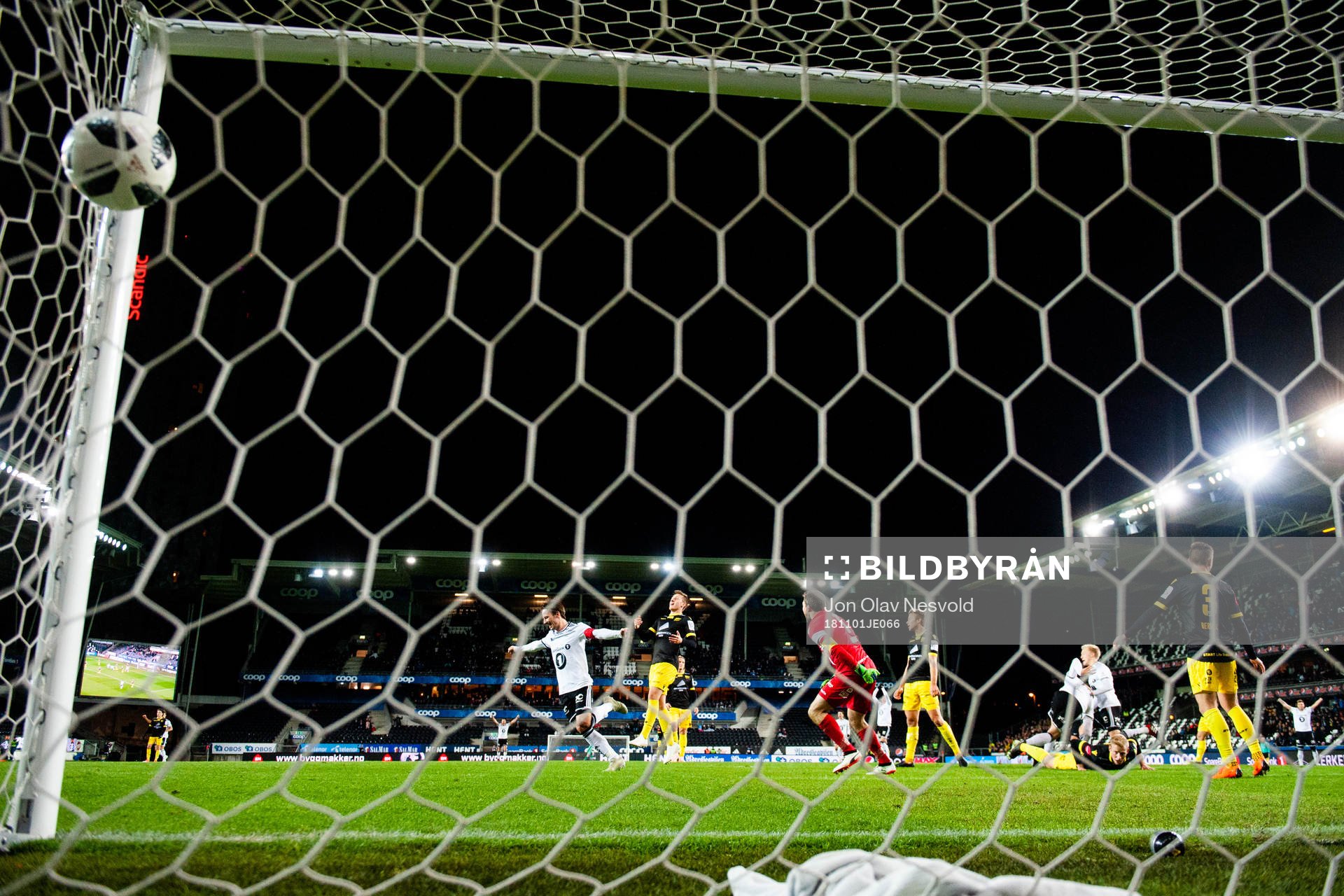 Alexander Søderlund of Rosenborg (not pictured) scores the