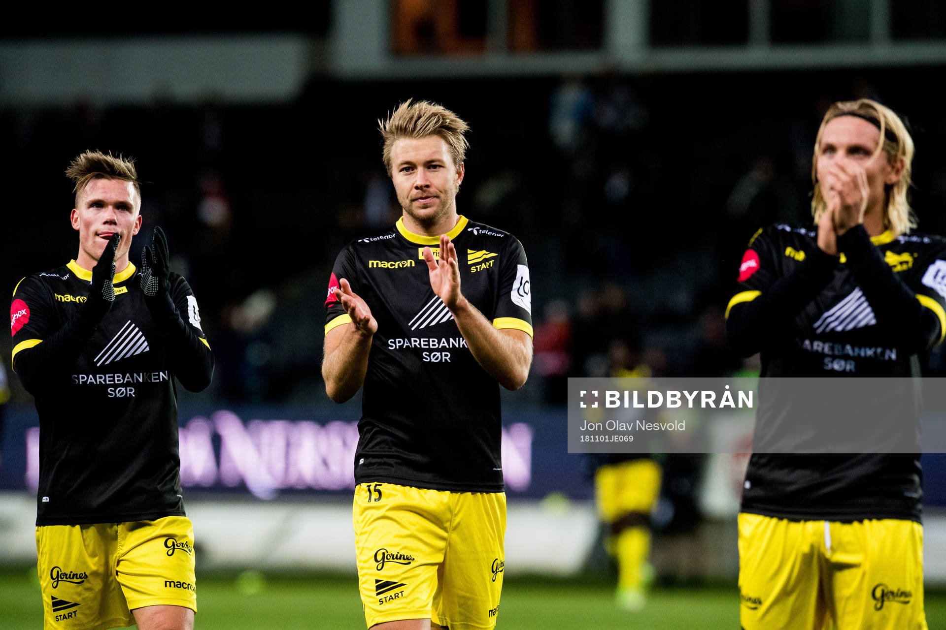 Eirik Wichne, Henrik Robstad and Erlend Segberg of Start