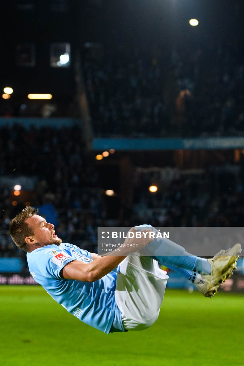 Malmö FFs Eric Larsson jublar