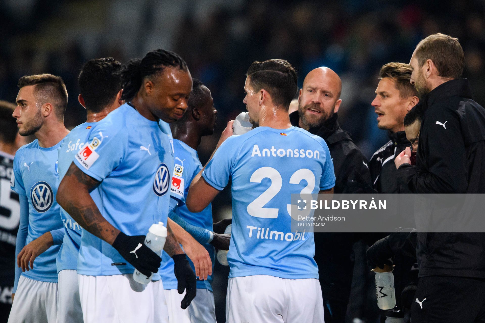 Malmö FFs assisterande tränare Olof Persson och Markus