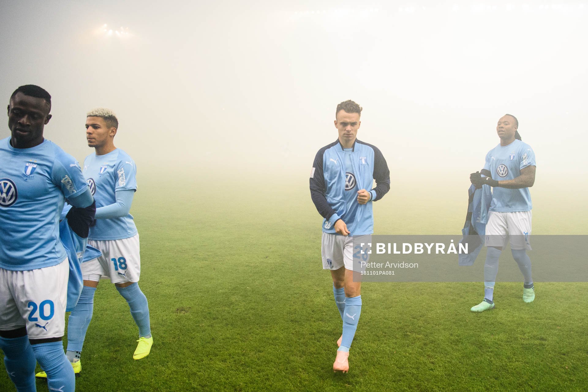 Malmö FFs Bonke Innocent, Romain Gall, Andreas Vindheim