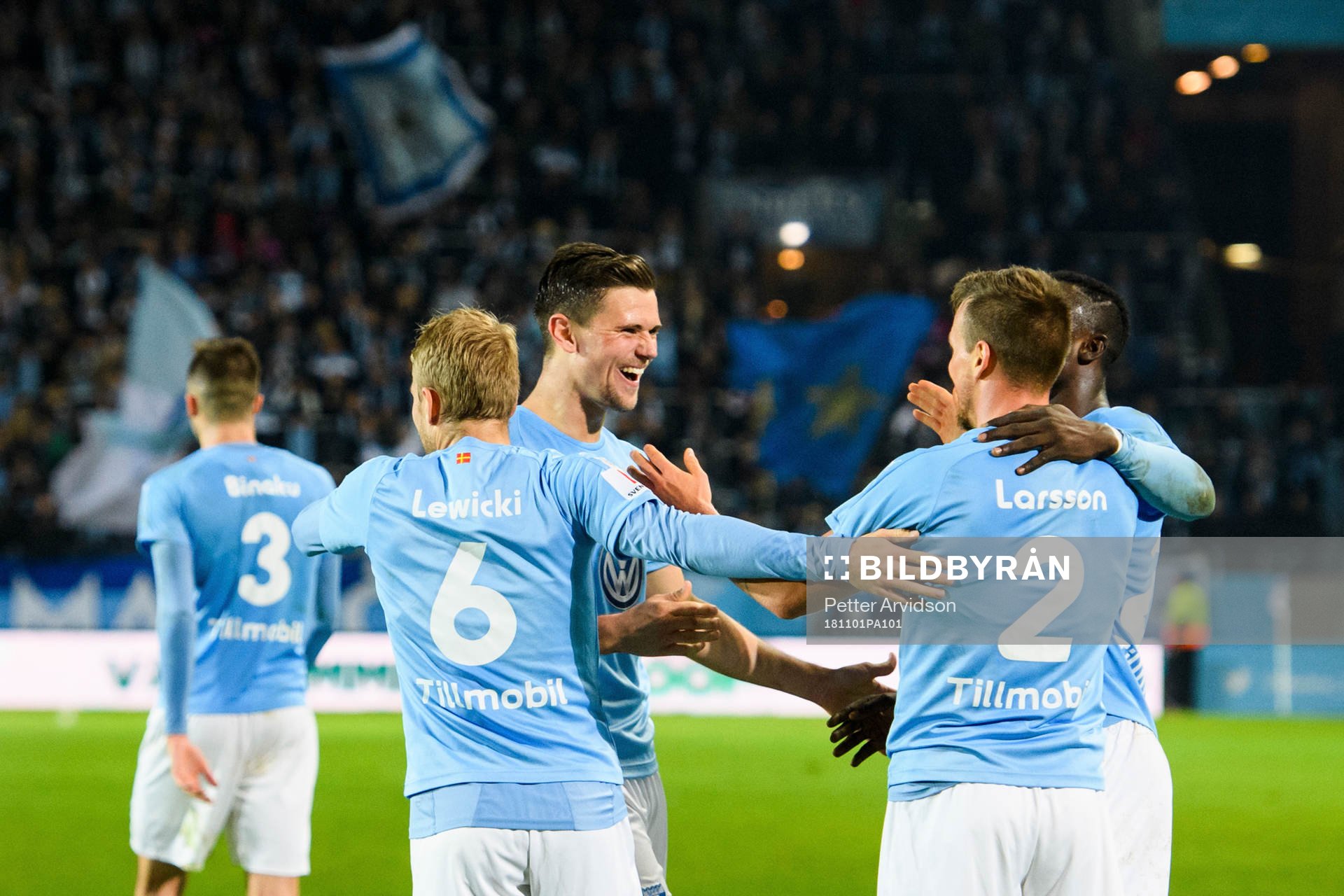 Malmö FFs Marcus Antonsson, Oscar Lewicki jublar med Eric