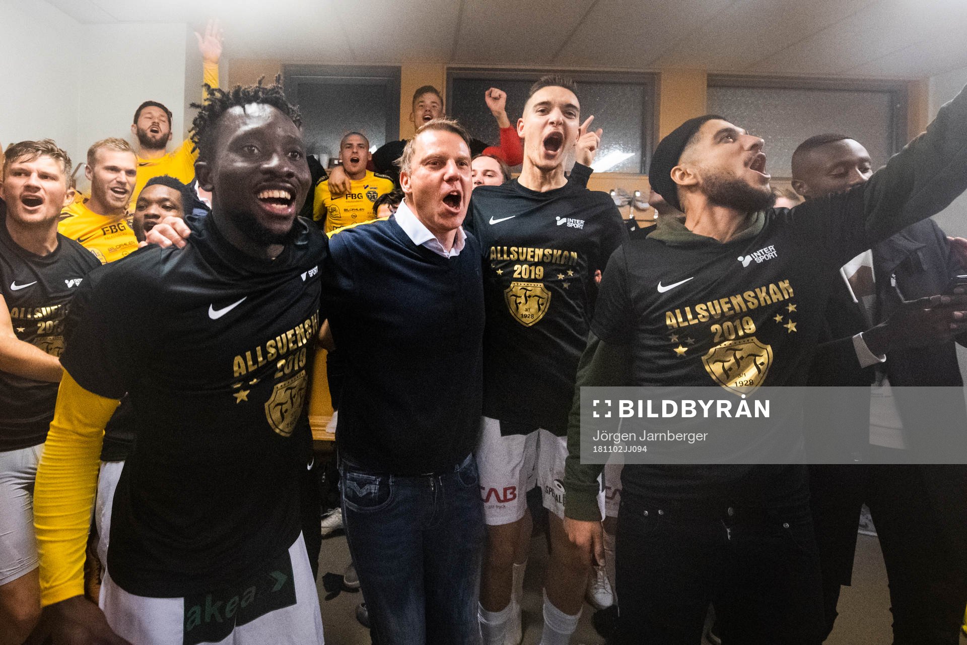 Falkenbergs Chisom Egbuchunam och tränare Hasse Eklund