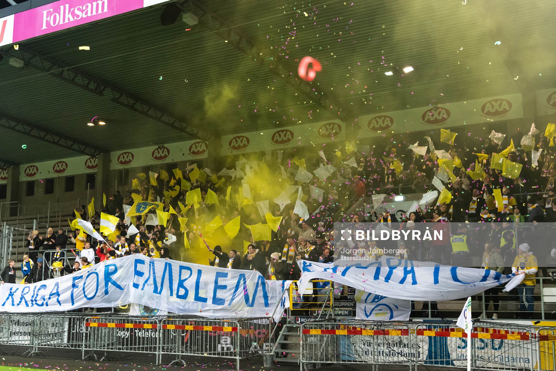 under fotbollsmatchen i Superettan mellan Norrby och