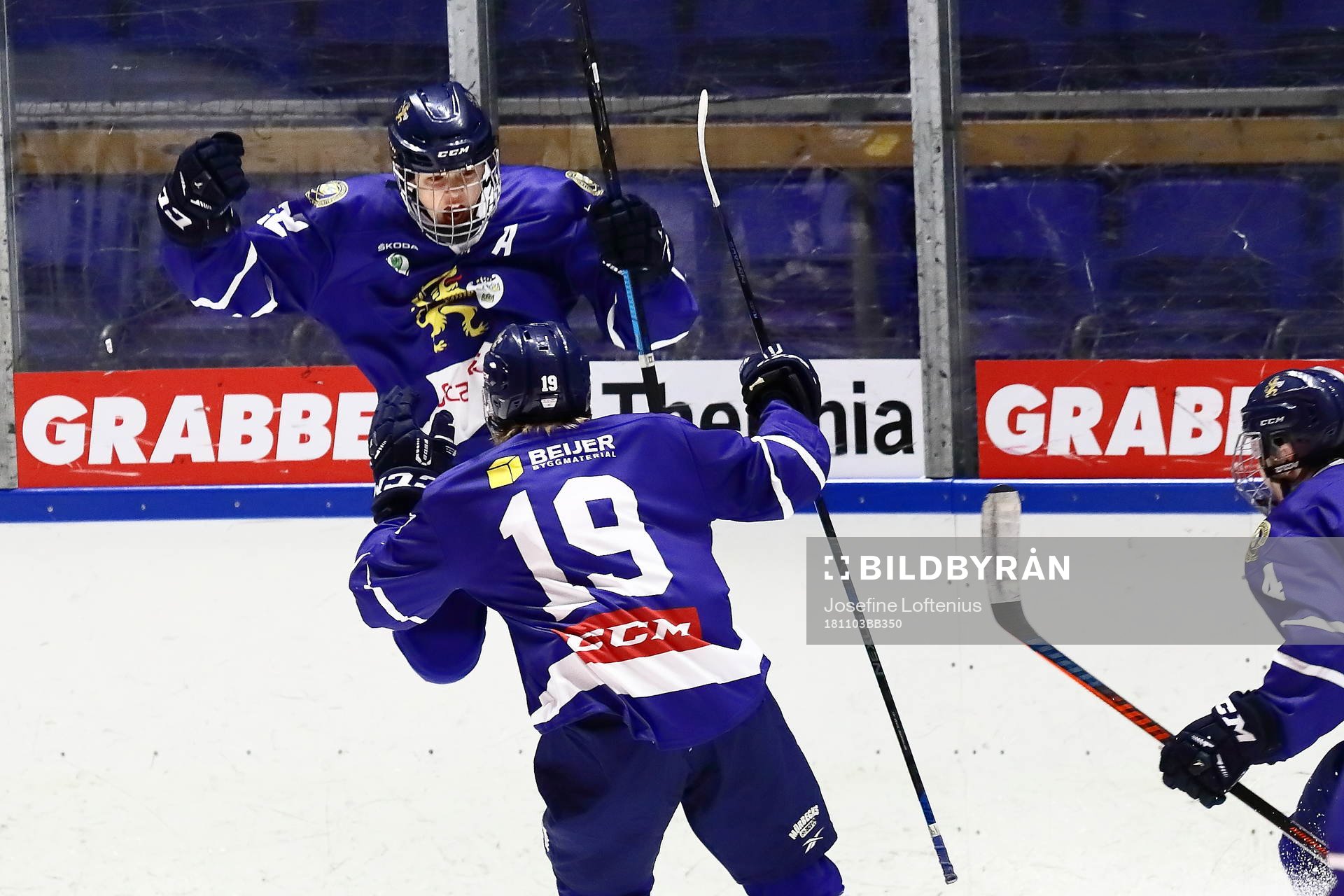 Göteborgs Liam Dower Nilsson och Ludwig Persson jublar