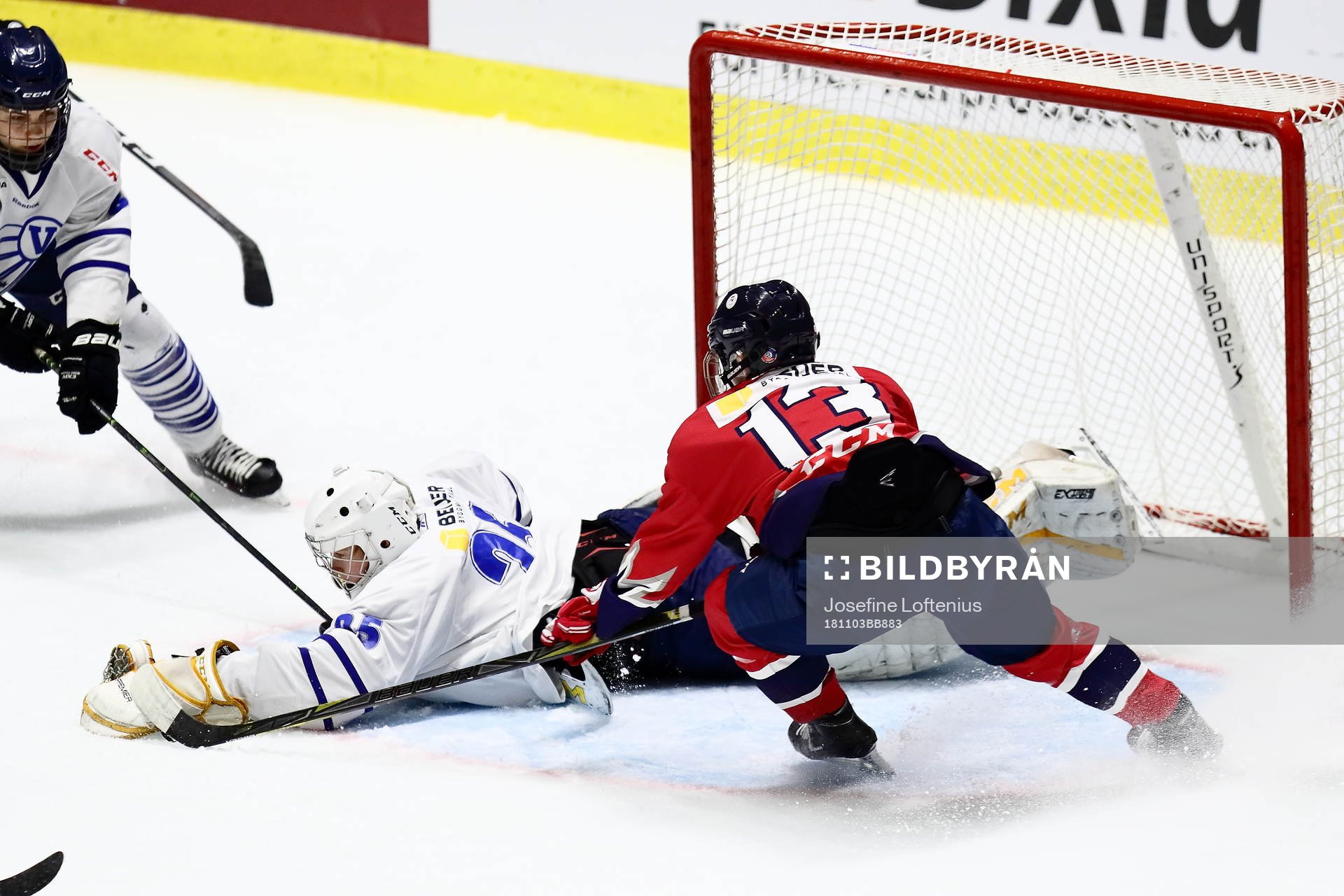 Västerbottens målvakt Nils Wallström