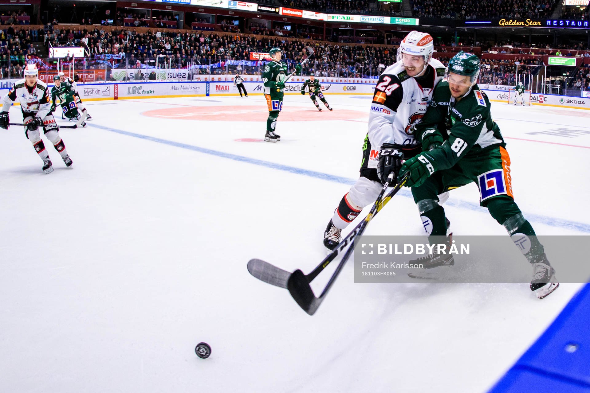 Malmö Redhawks Emil Molin och Färjestads Theodor